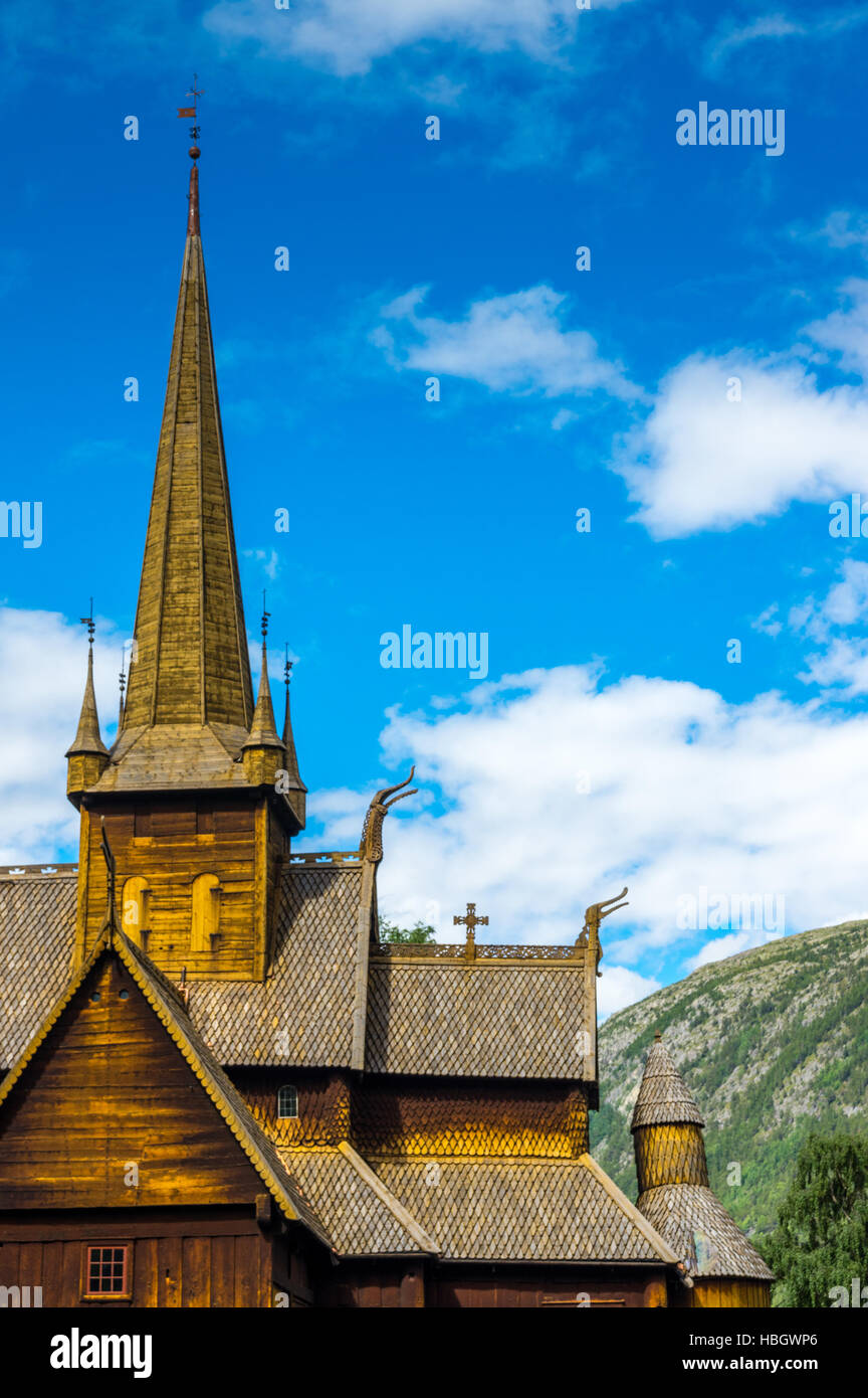Chiesa di botte in Norvegia Foto Stock
