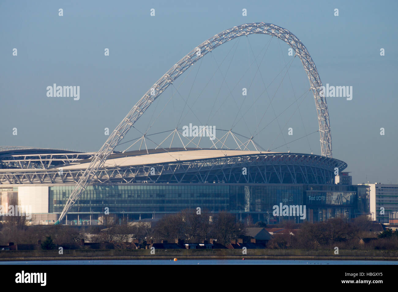 Europa, Regno Unito, Inghilterra, Londra, Wembley Stadium lago Foto Stock