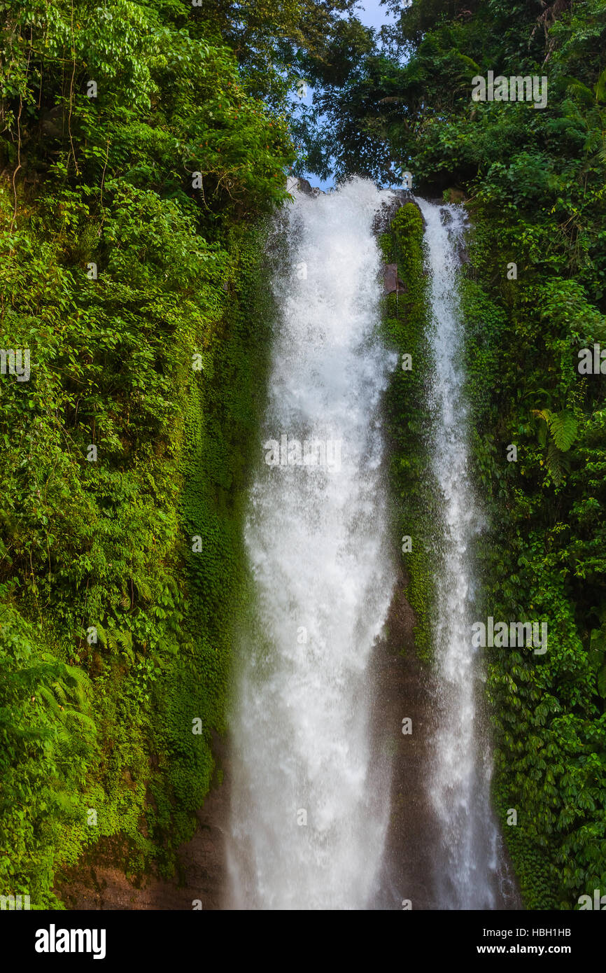 Gitgit Waterfall - isola di Bali Indonesia Foto Stock