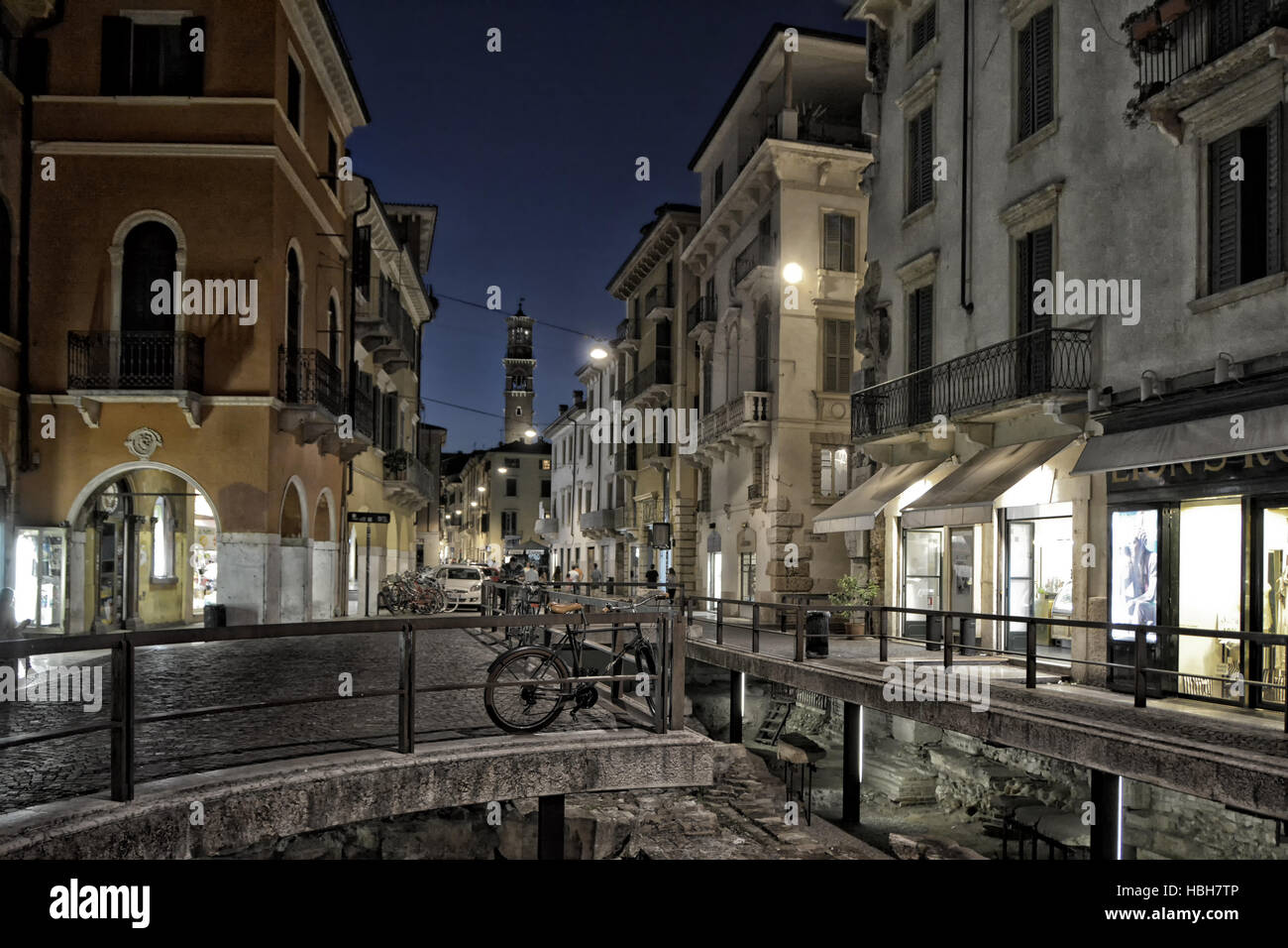 Il centro città di Verona Foto Stock