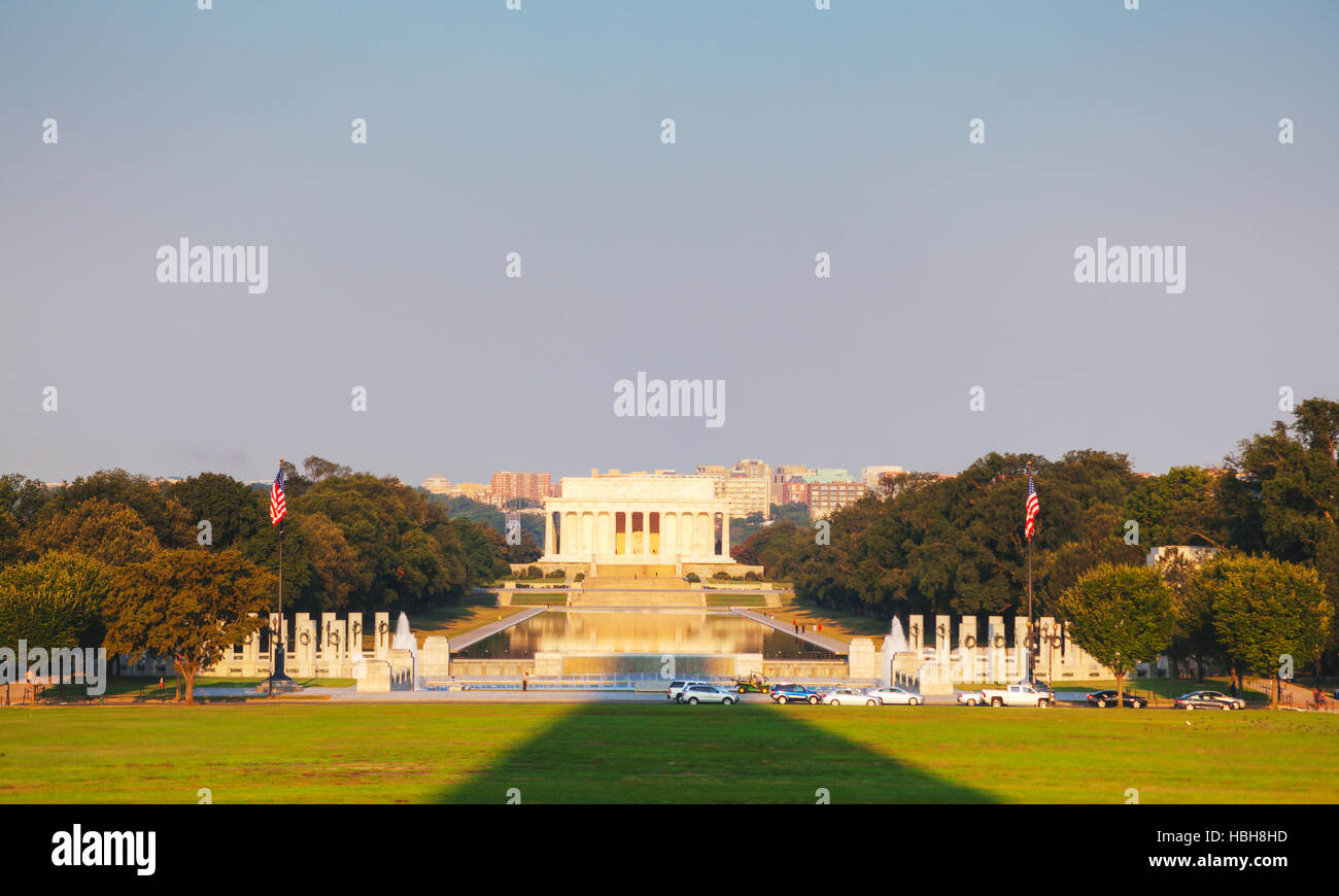 Abramo Lincoln Memorial in Washington, DC Foto Stock