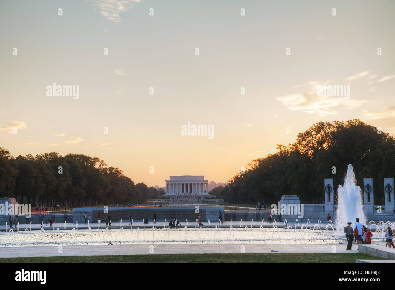 Abramo Lincoln Memorial in Washington, DC Foto Stock