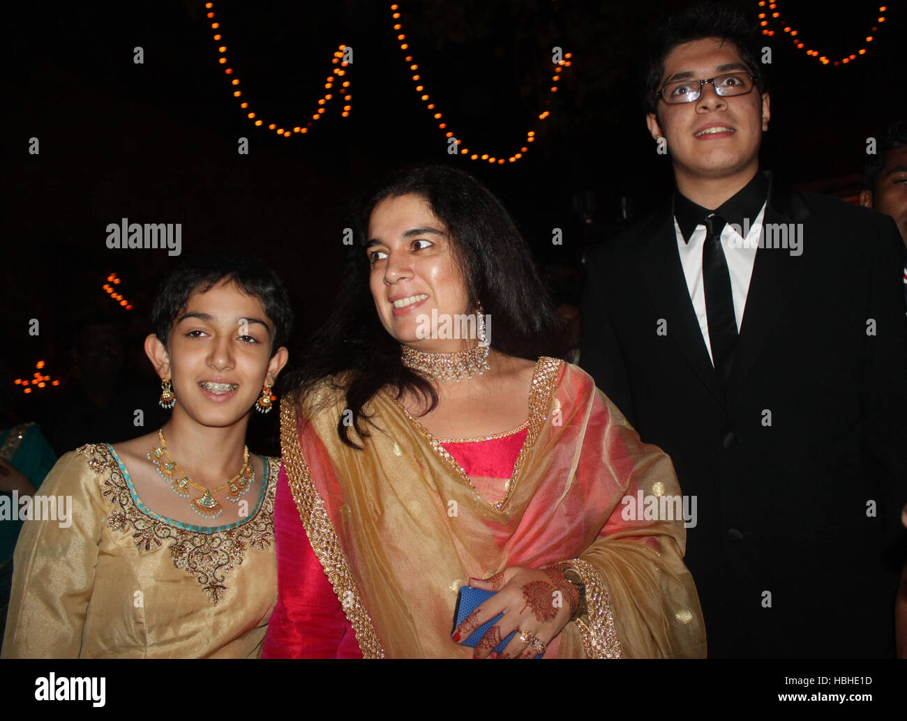 Attore Aamir Khan's ex moglie Reena Dutta Junaid Ira cerimonia di nozze Imran Khan Avantika Malik 24 Pali Hill bungalows Mumbai Foto Stock