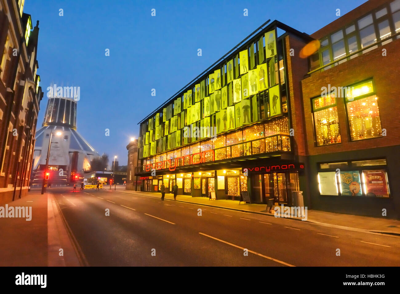 Il rinnovato Teatro Everyman su Hope Street in Liverpool. Foto Stock