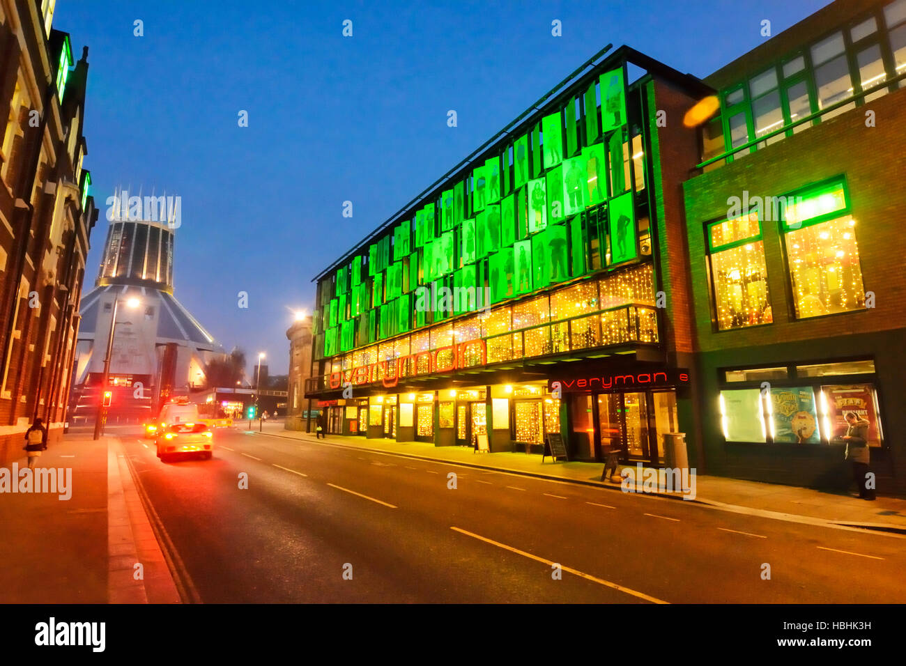 Il rinnovato Teatro Everyman su Hope Street in Liverpool. Foto Stock