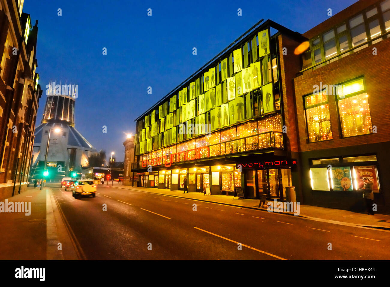 Il rinnovato Teatro Everyman su Hope Street in Liverpool. Foto Stock