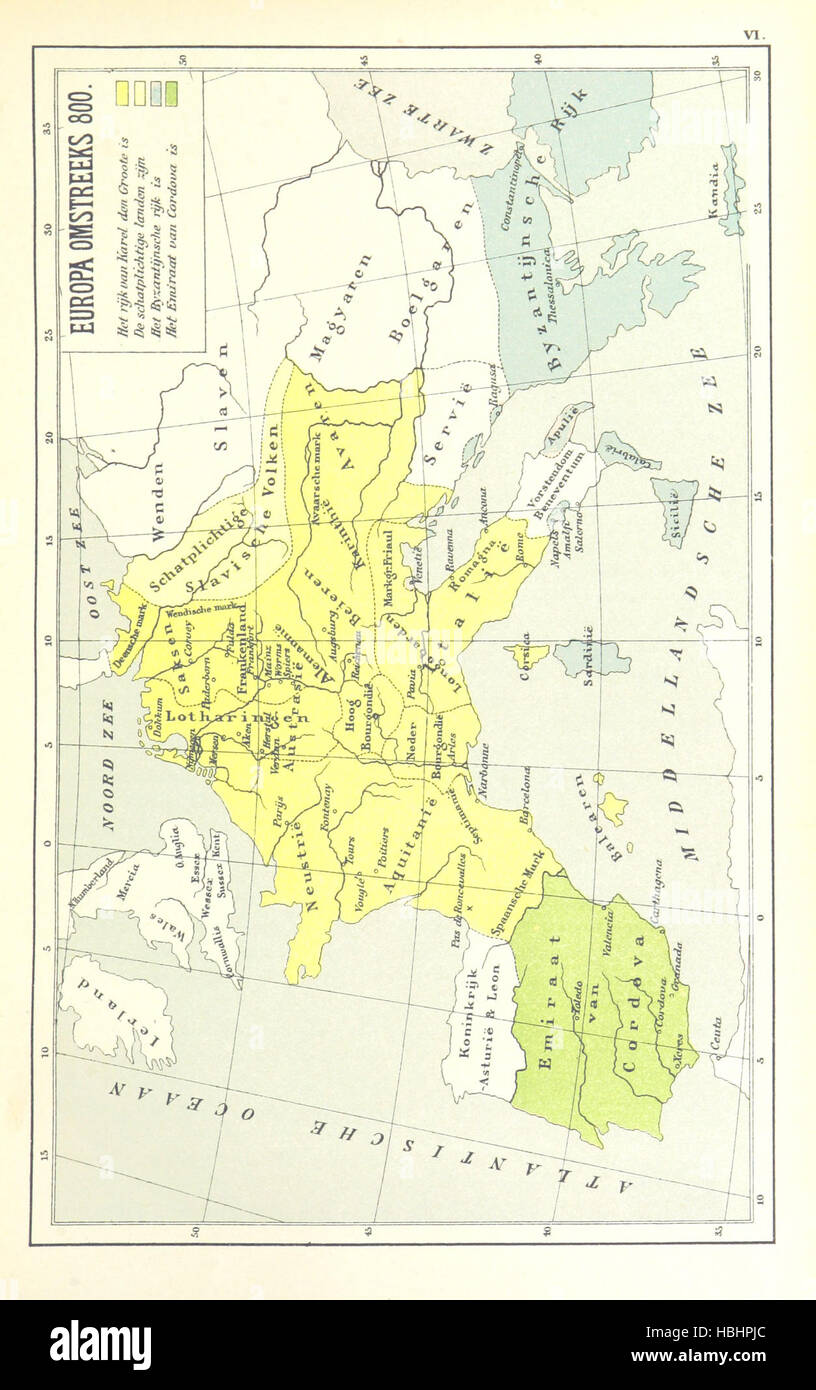 Immagine presa da pagina 59 del 'Overzicht der algemeene en vaderl. geschiedenis, incontrato 20 historische Kaarten, voor de lagere Klassen, etc' immagine presa da pagina 59 del 'Overzicht der algemeene en Foto Stock