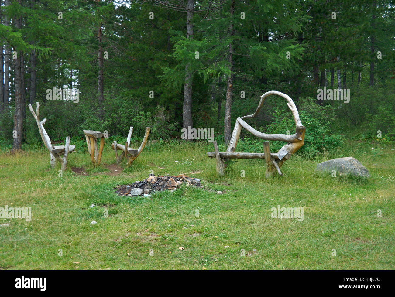 Il percorso ecologico. Foto Stock