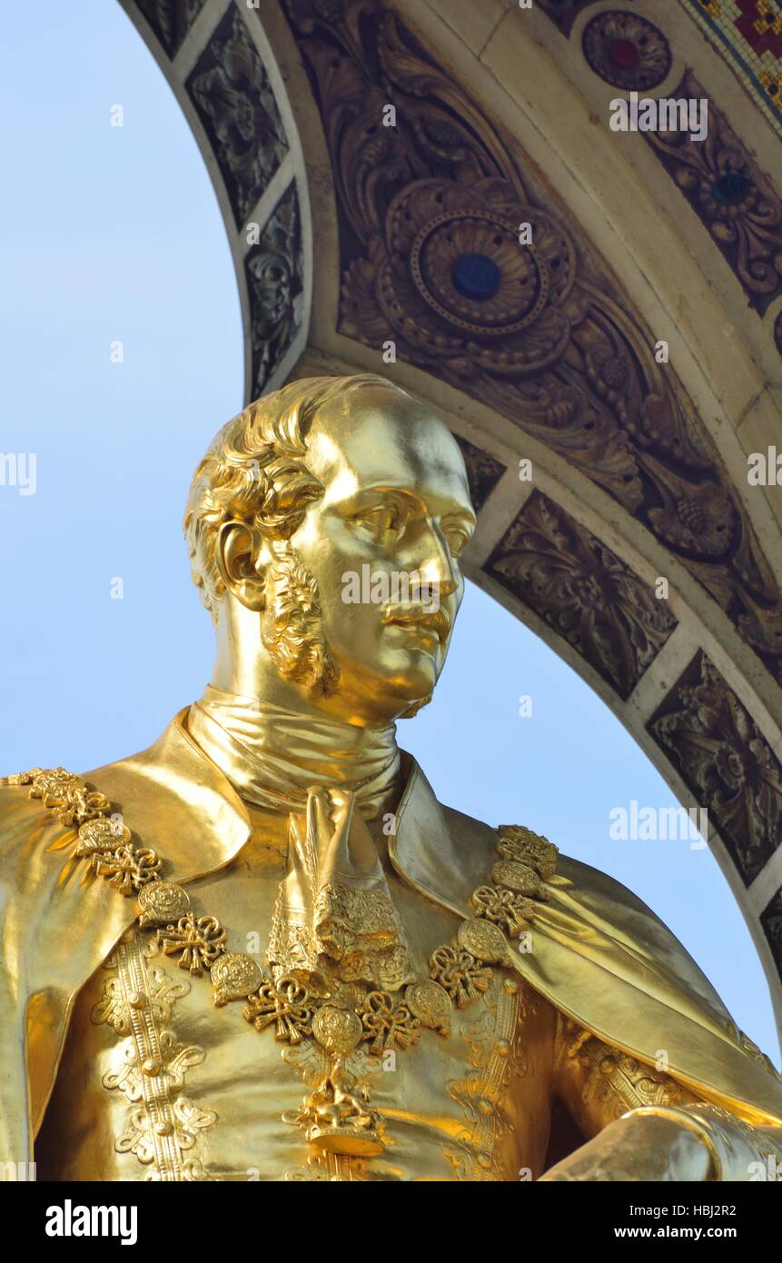 Dettaglio del Principe Alberto presso il memorial Foto Stock