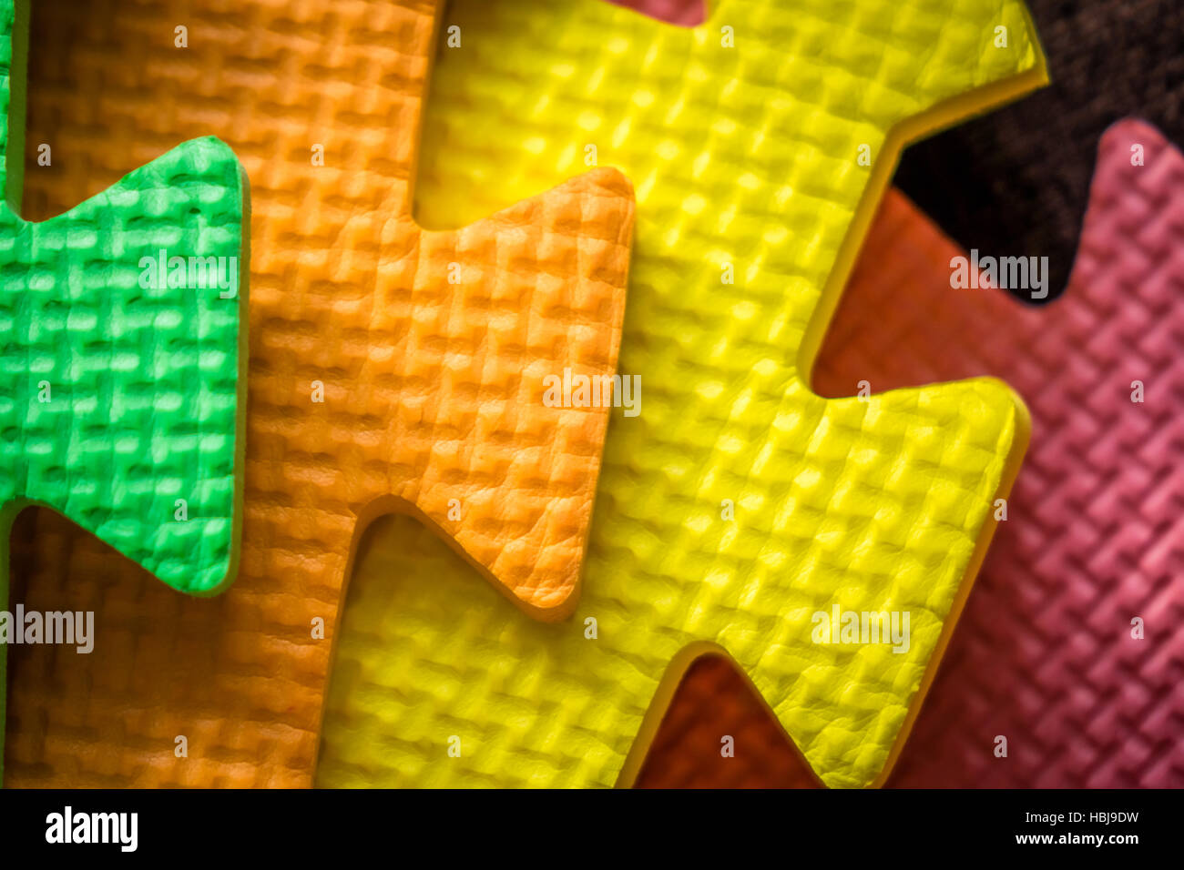 Tappeto colorati pezzi close up Foto Stock