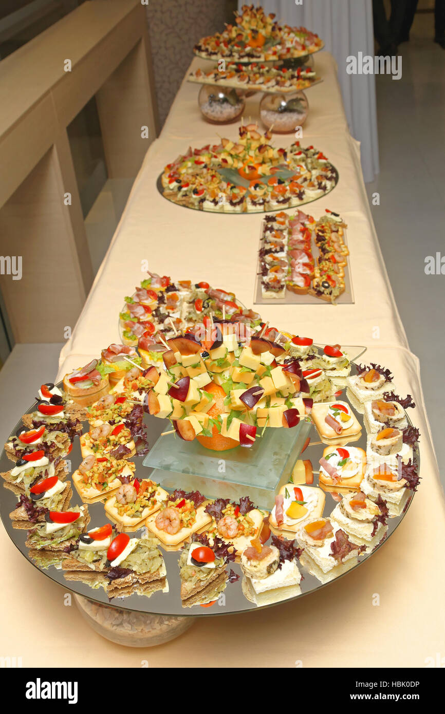 Cibo a buffet Foto Stock