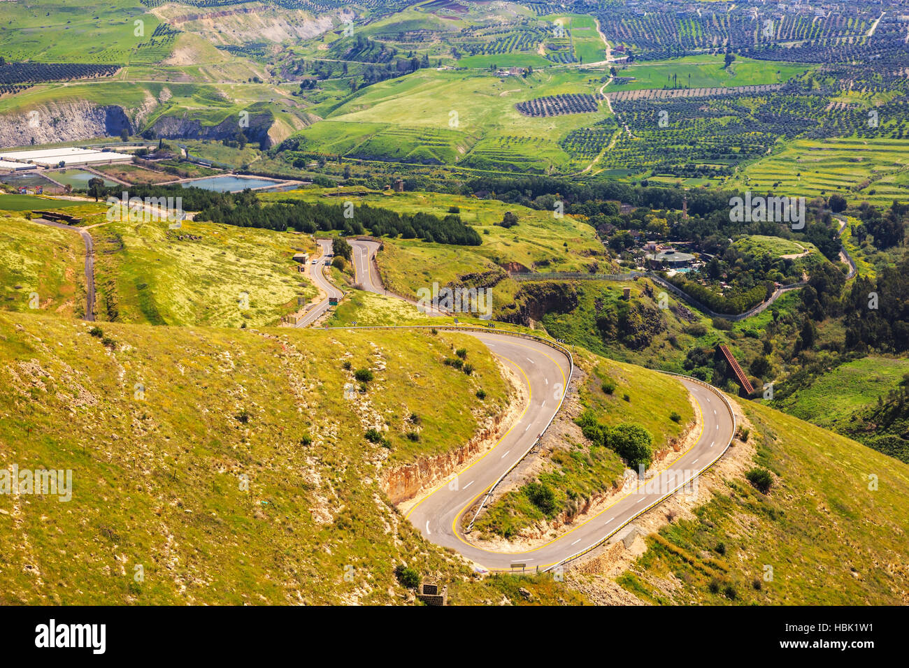 Hamat Gader vicino al confine israelo-giordano Foto Stock