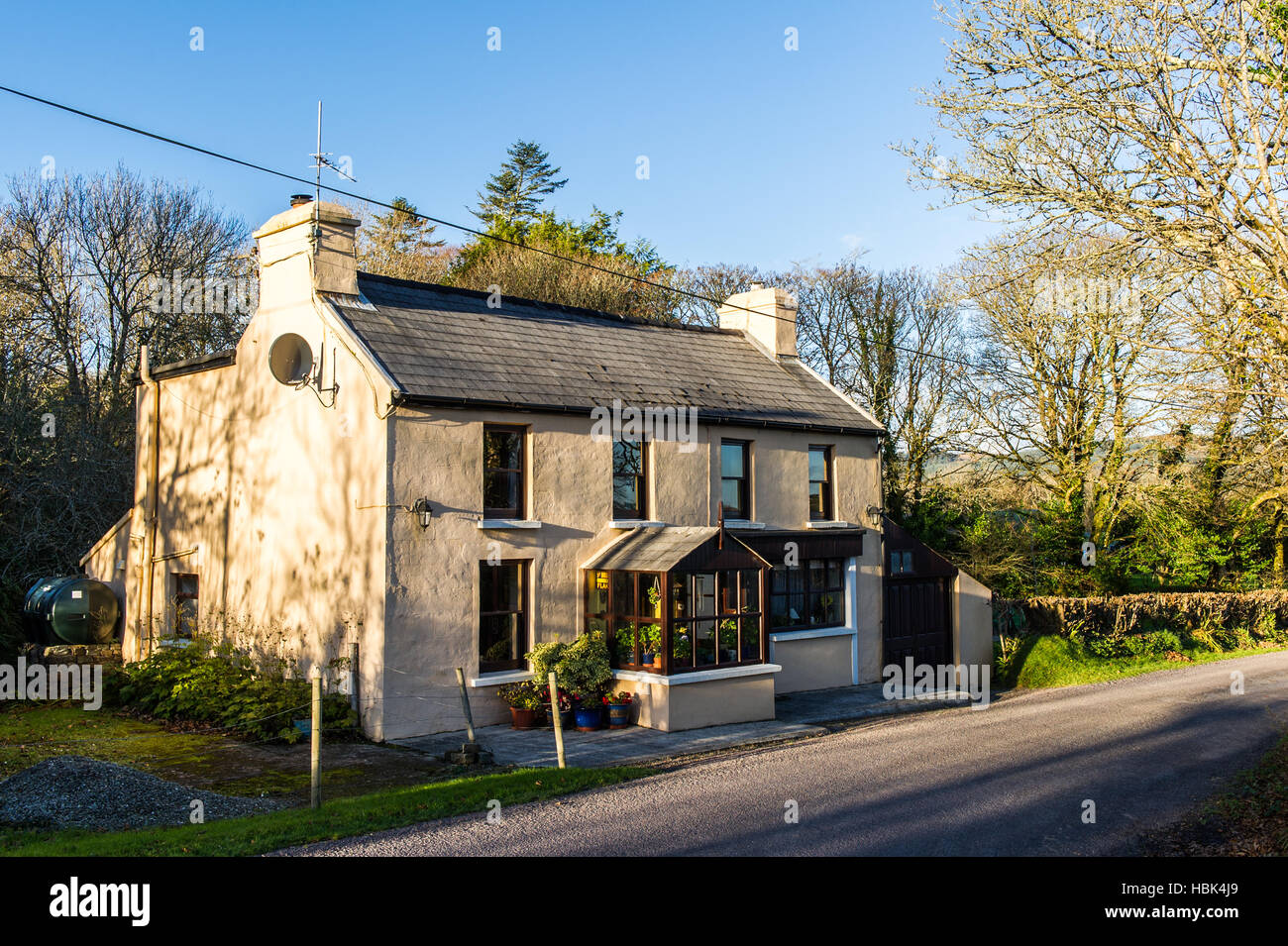 Grande casa di campagna indipendente vicino Ballydehob, Cork Ovest, Irlanda. Foto Stock