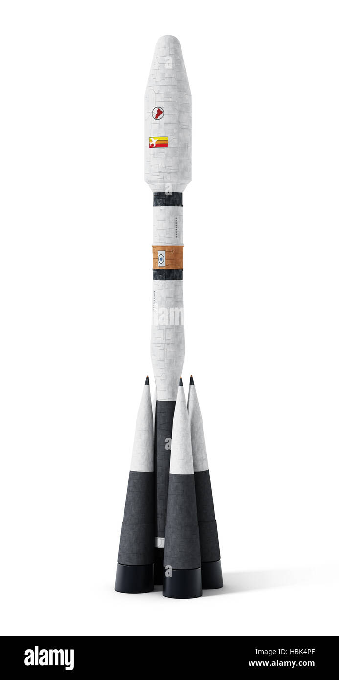 Spazio di rucola atmosfera della terra. 3D'illustrazione. Foto Stock