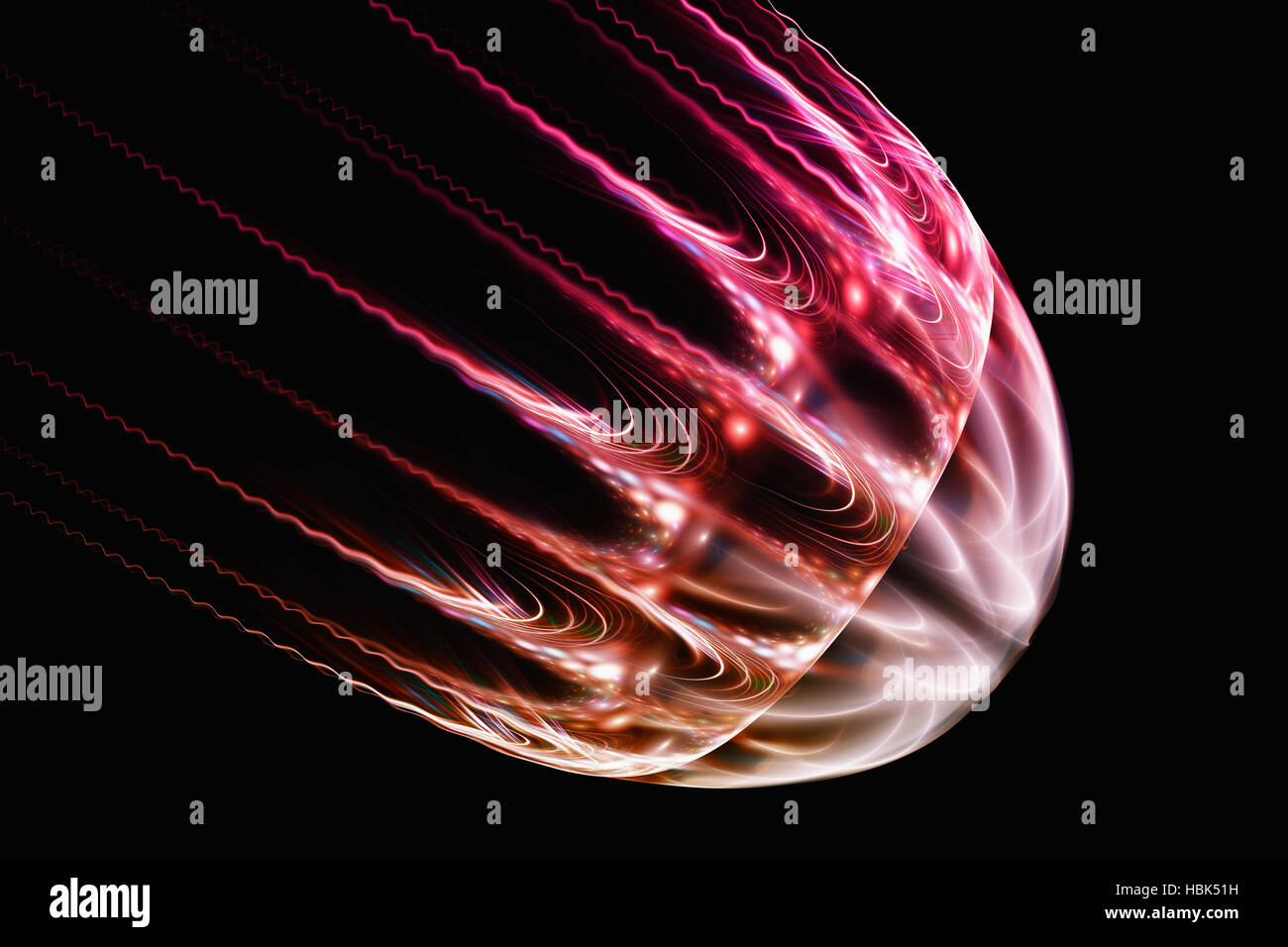 Il frattale Immagine: virtual meduse. Foto Stock