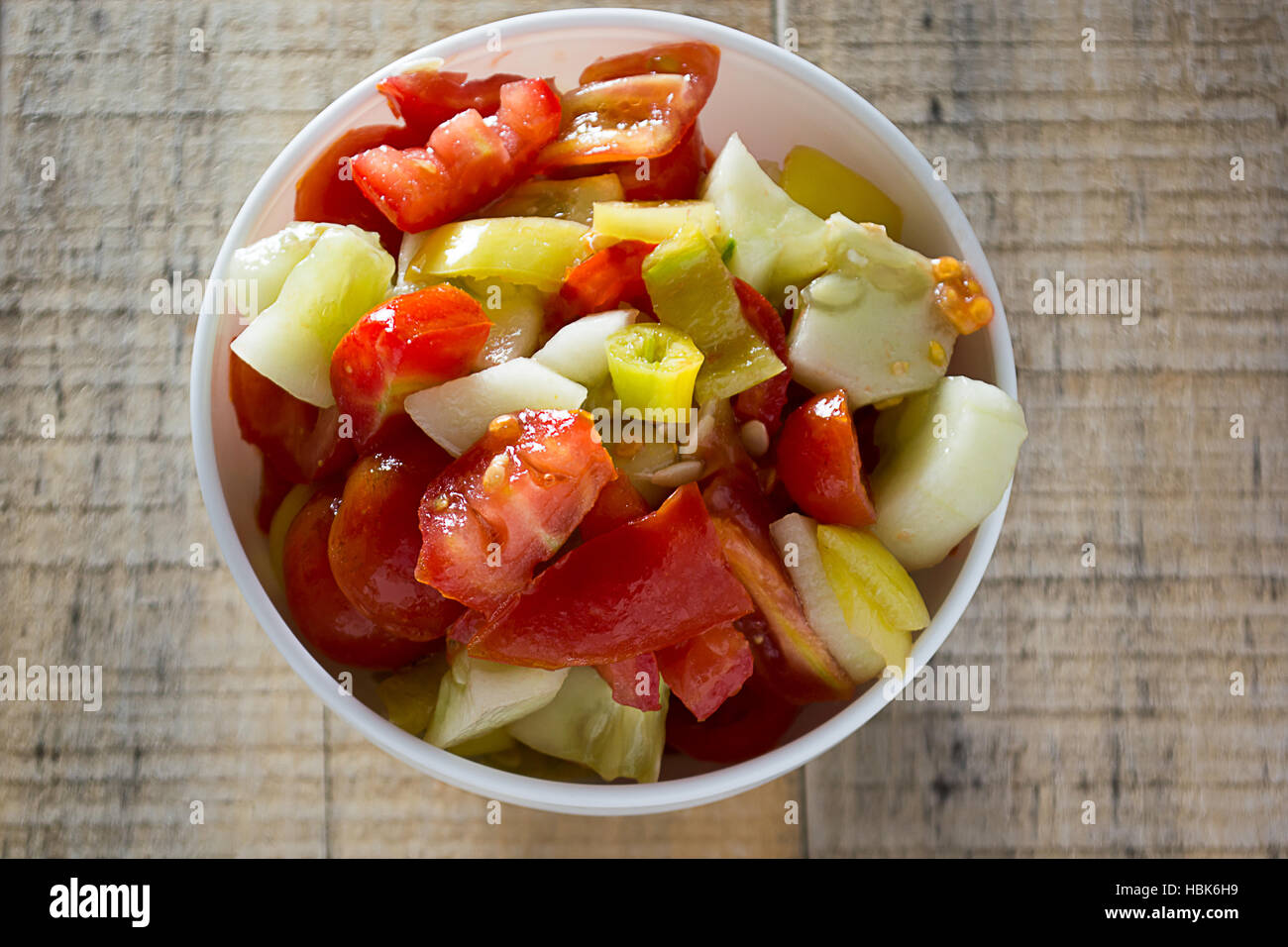 Colorfull fresca sallad Foto Stock