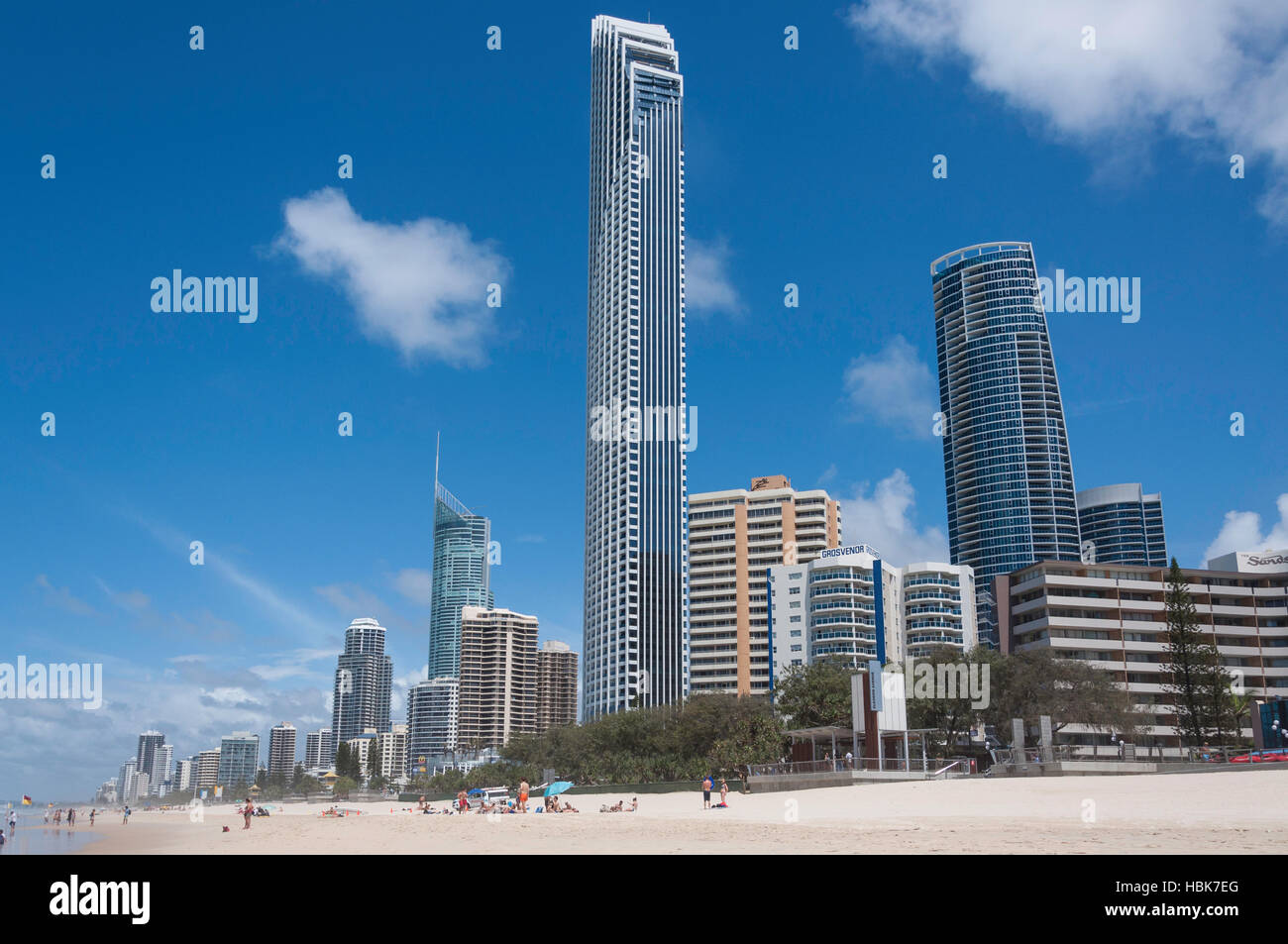 Peperoni Soul Surfers Paradise edificio, Surfers Paradise Beach, Surfers Paradise, Città di Gold Coast, Queensland, Australia Foto Stock