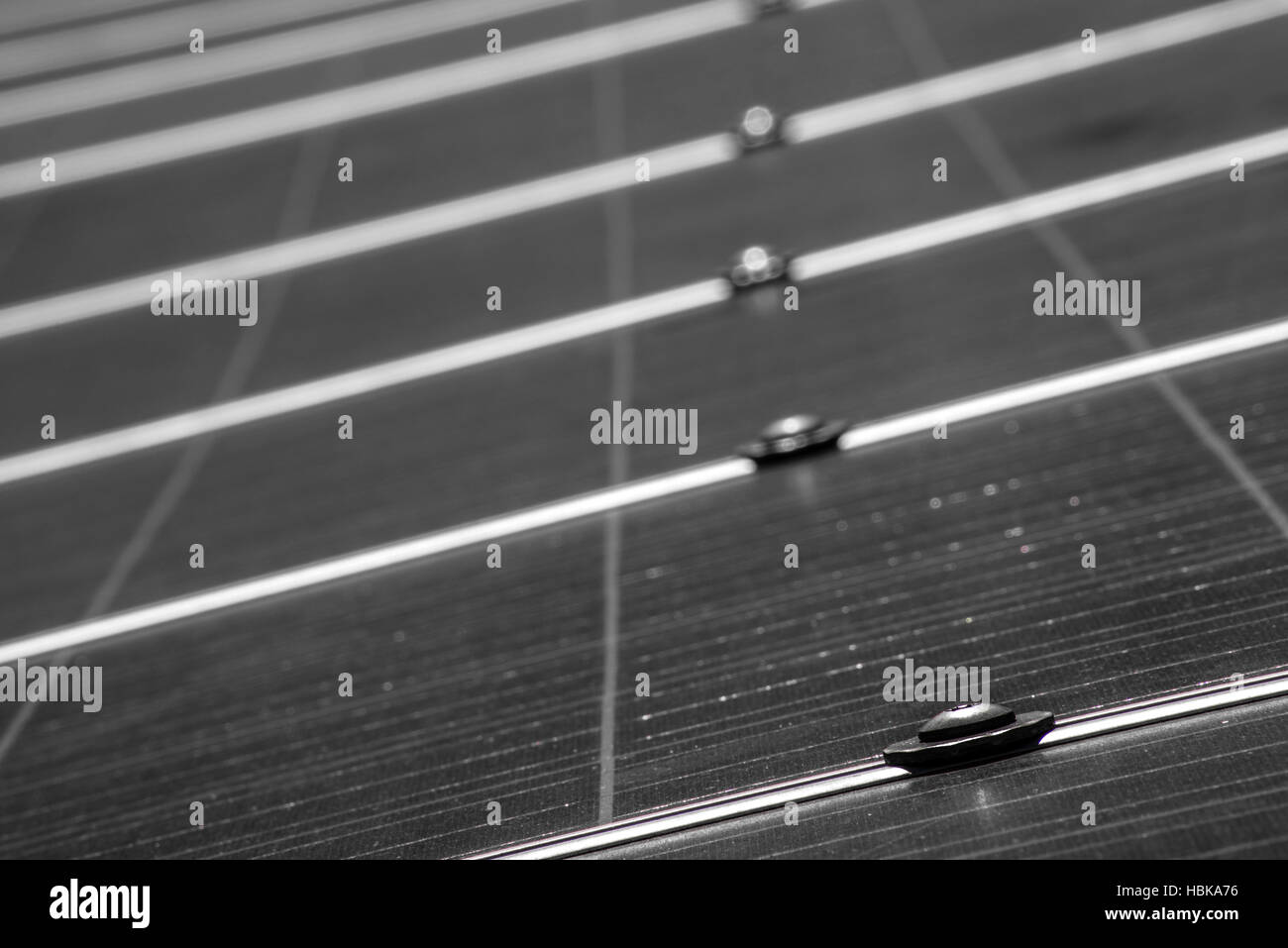 Pannello solare fino vicino Foto Stock