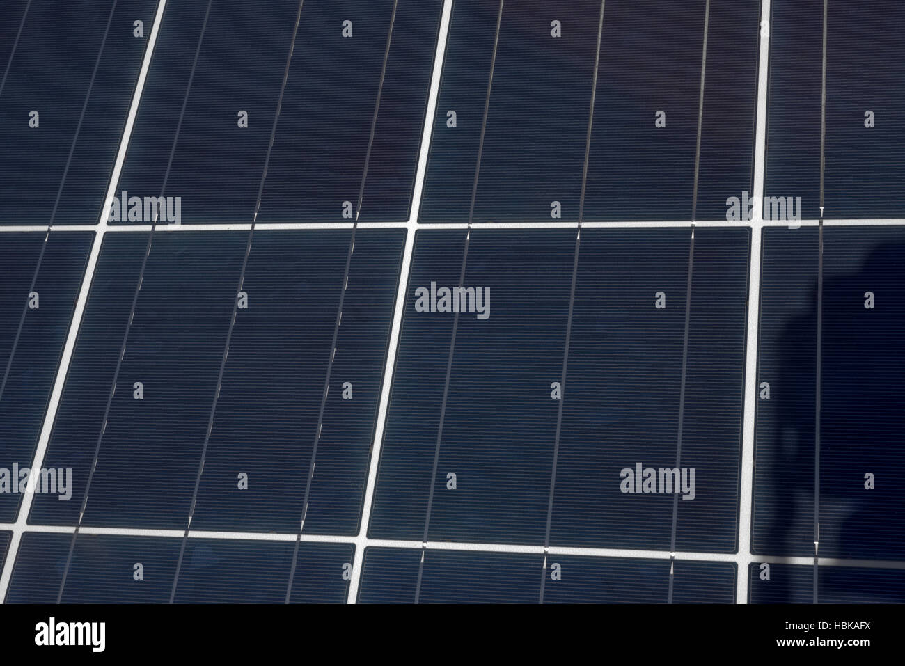 Pannello solare fino vicino Foto Stock