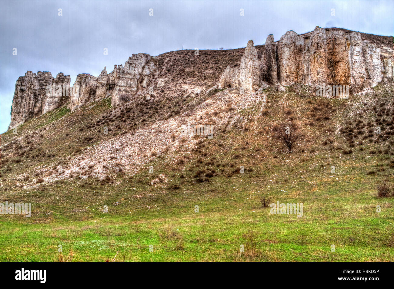 Il promontorio roccioso Foto Stock