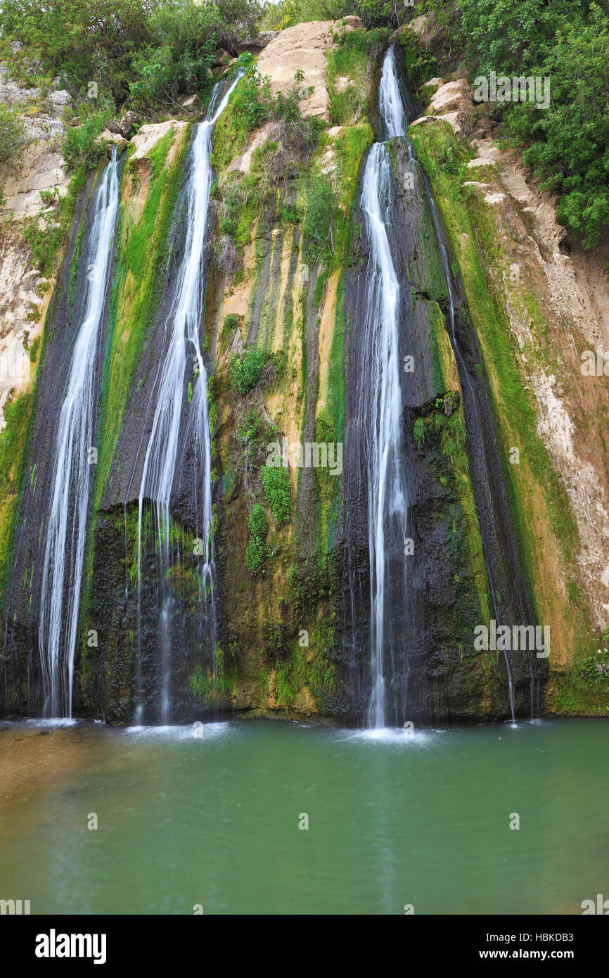 Le tre cascate a getto Foto Stock