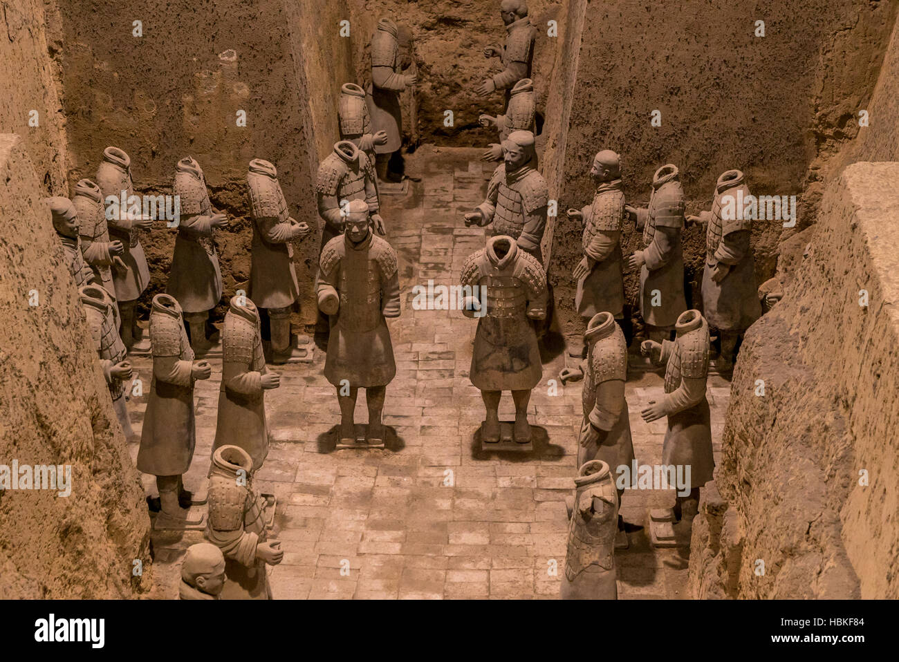 Xian Cina guerrieri in terracotta Foto Stock