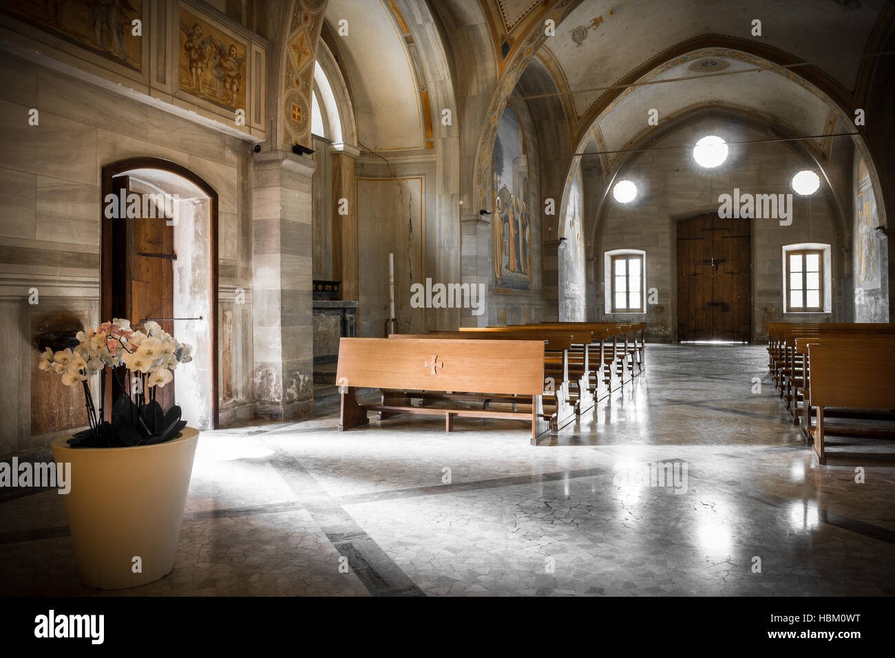 La chiesa italiana interno Foto Stock