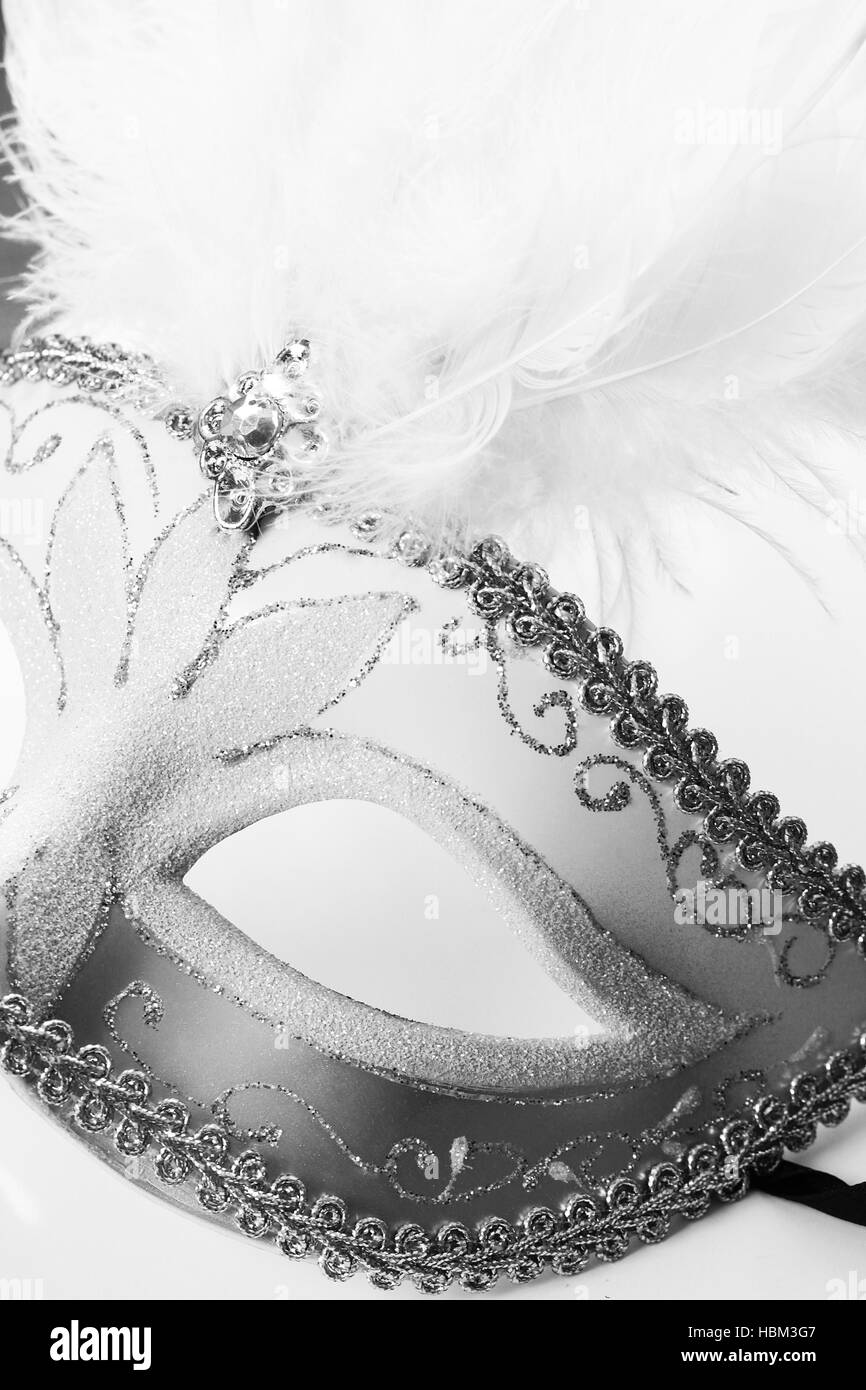 Masquerade Mask isolato Foto Stock