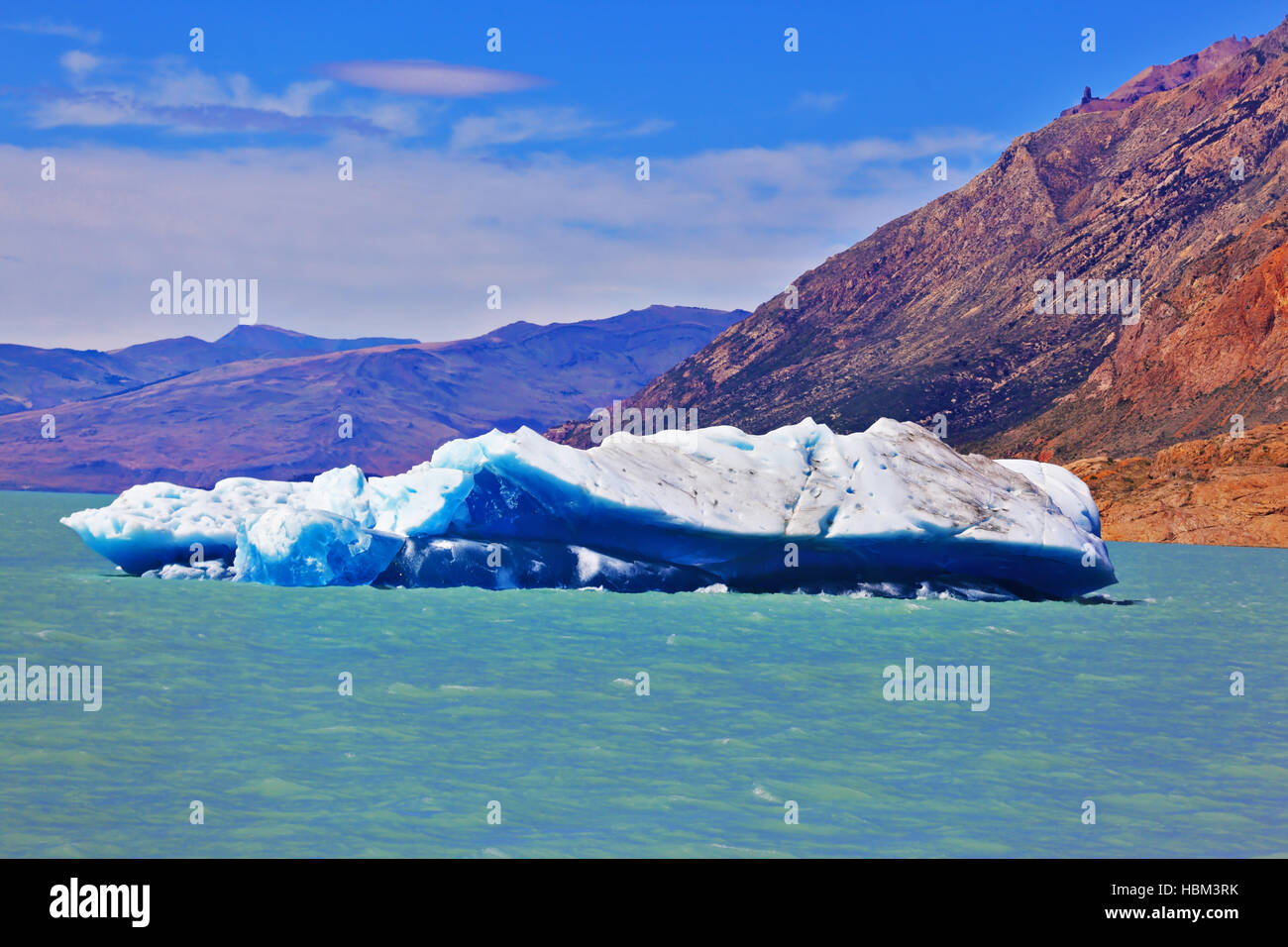 Il lago Viedma in Argentina Foto Stock