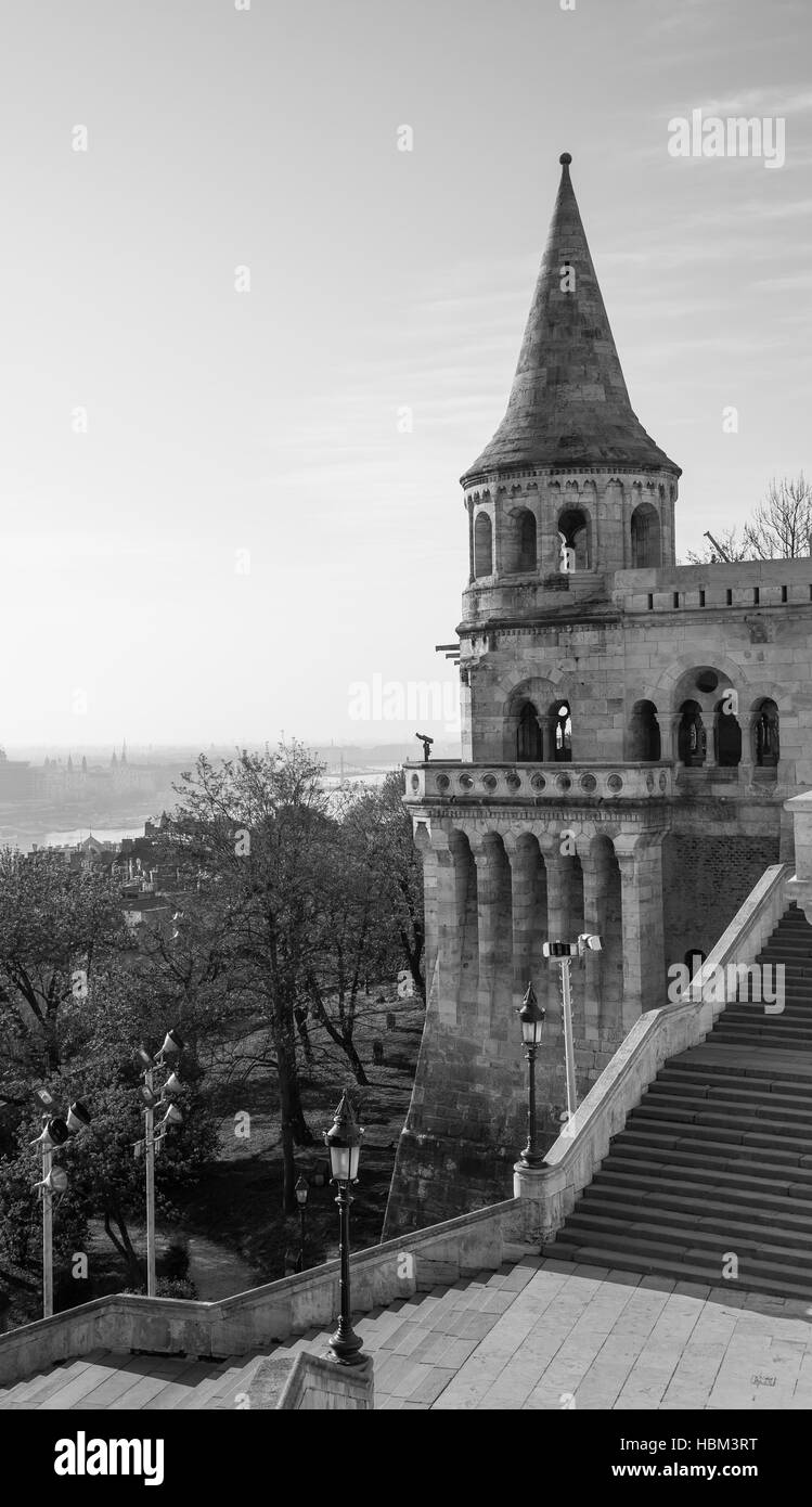 Budapest il Bastione dei Pescatori Foto Stock