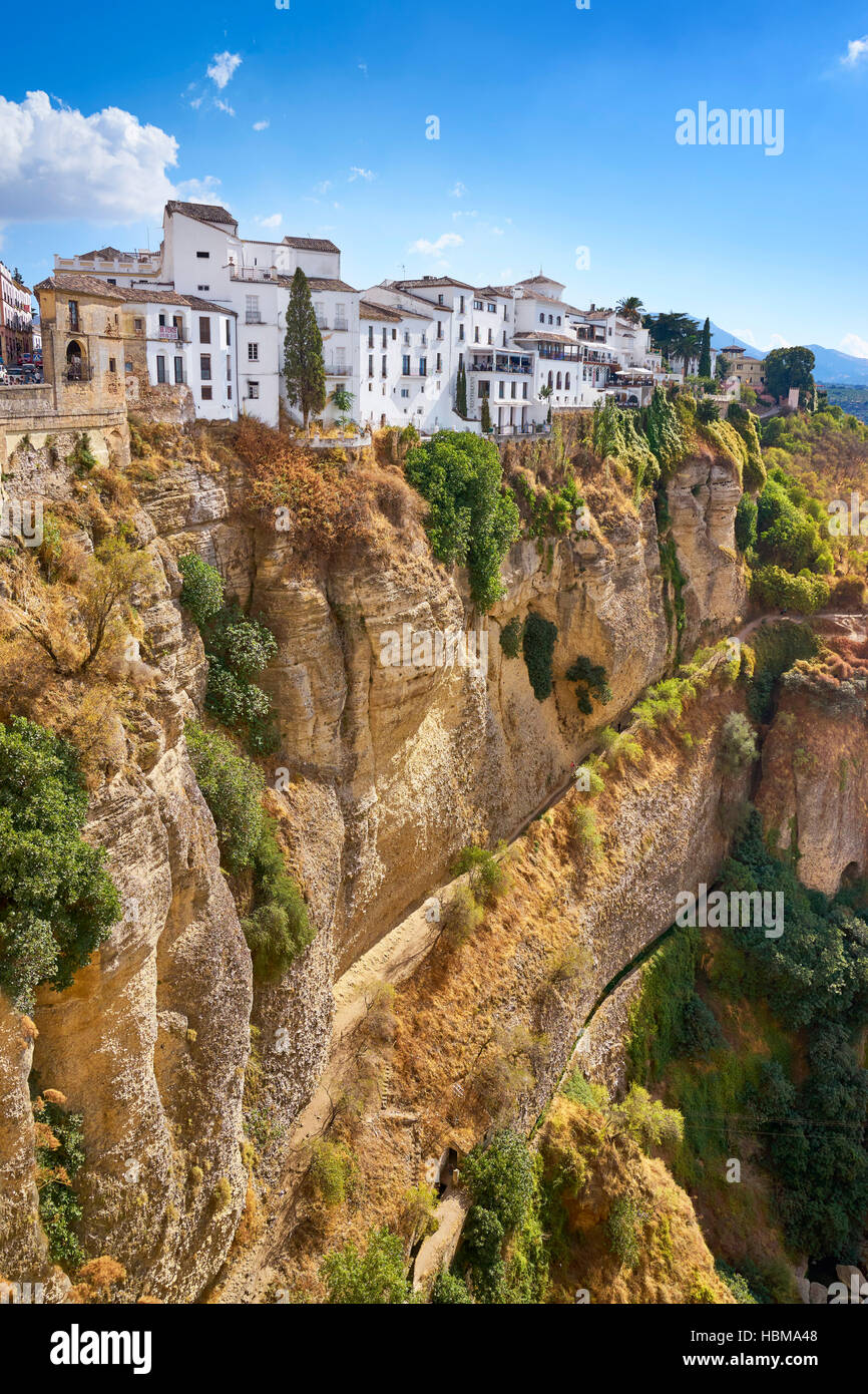 El Tajo Gorge Canyon, Ronda, Andalusia, Spagna Foto Stock