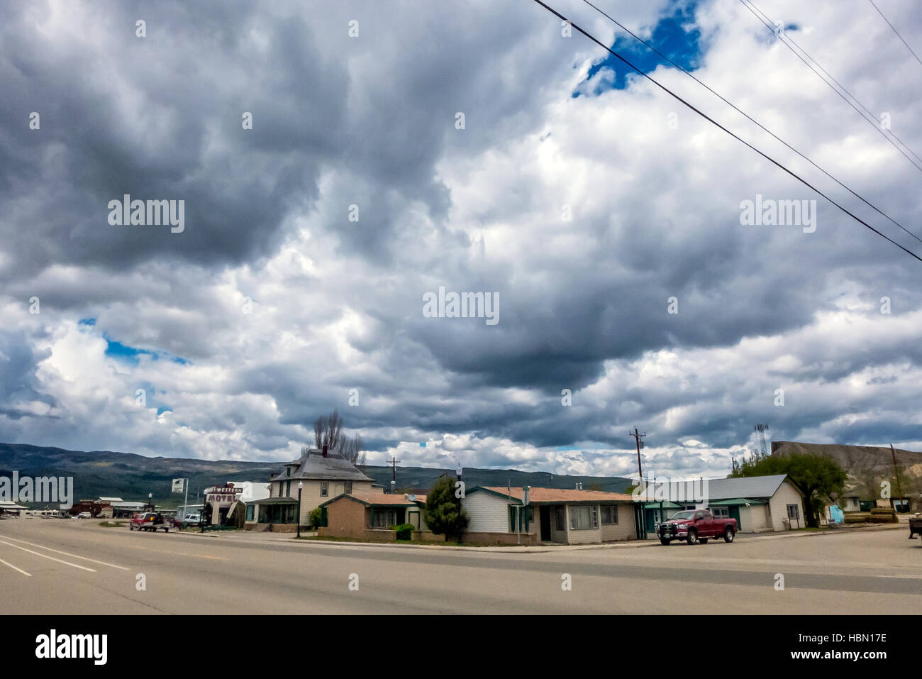 Tipica scena classica nelle zone rurali del piccolo centro America Foto Stock