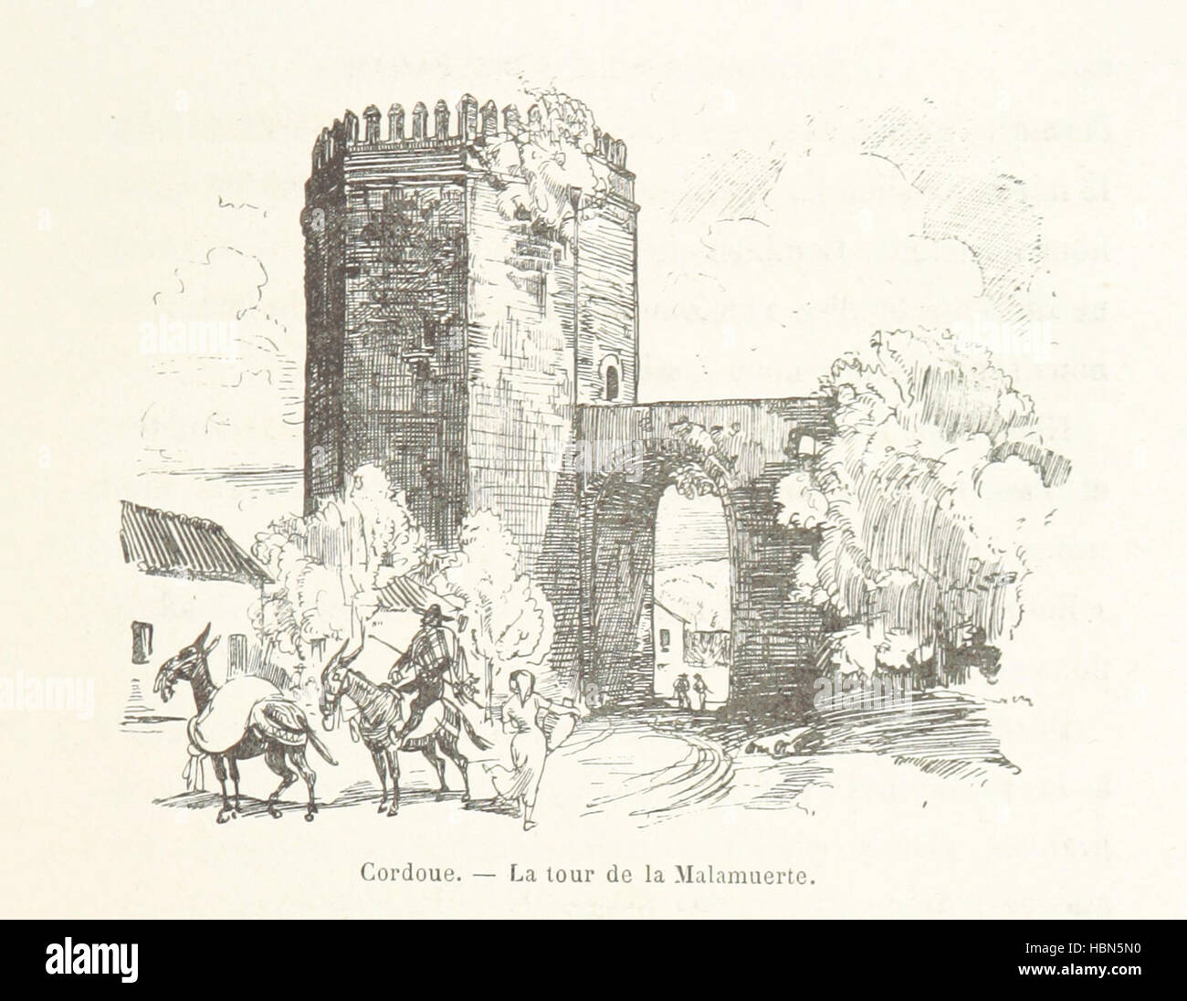 Les Vieilles Villes d'Espagne. Notes et souvenirs. Ouvrage illustré de 125 dessins à la plume par A. Robida reproduits en fac-simile immagine presa da pagina 161 di 'Les Vieilles Villes d'Espagne Foto Stock