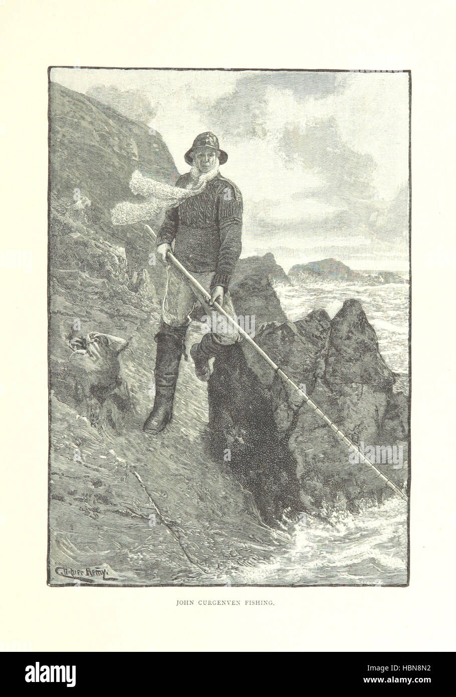 Immagine presa da pagina 103 di 'Unsentimental un viaggio attraverso la Cornovaglia. L'autore di "John Halifax, Gentleman" [ovvero Dina M. Mulock, successivamente Craik]. Con illustrazioni di C. Napier Henry' immagine presa da pagina 103 di 'un Unsentimental Viaggio attraverso Foto Stock