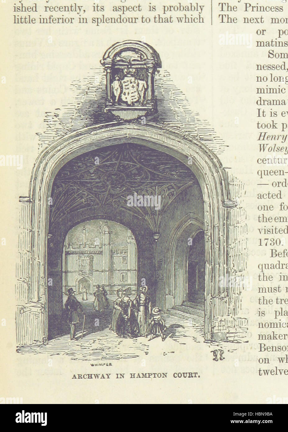 Immagine presa da pagina 57 del 'fino al fiume di Westminster a Windsor. Un panorama a penna e inchiostro. Illustrato, etc' immagine presa da pagina 57 del 'fino al fiume di Foto Stock