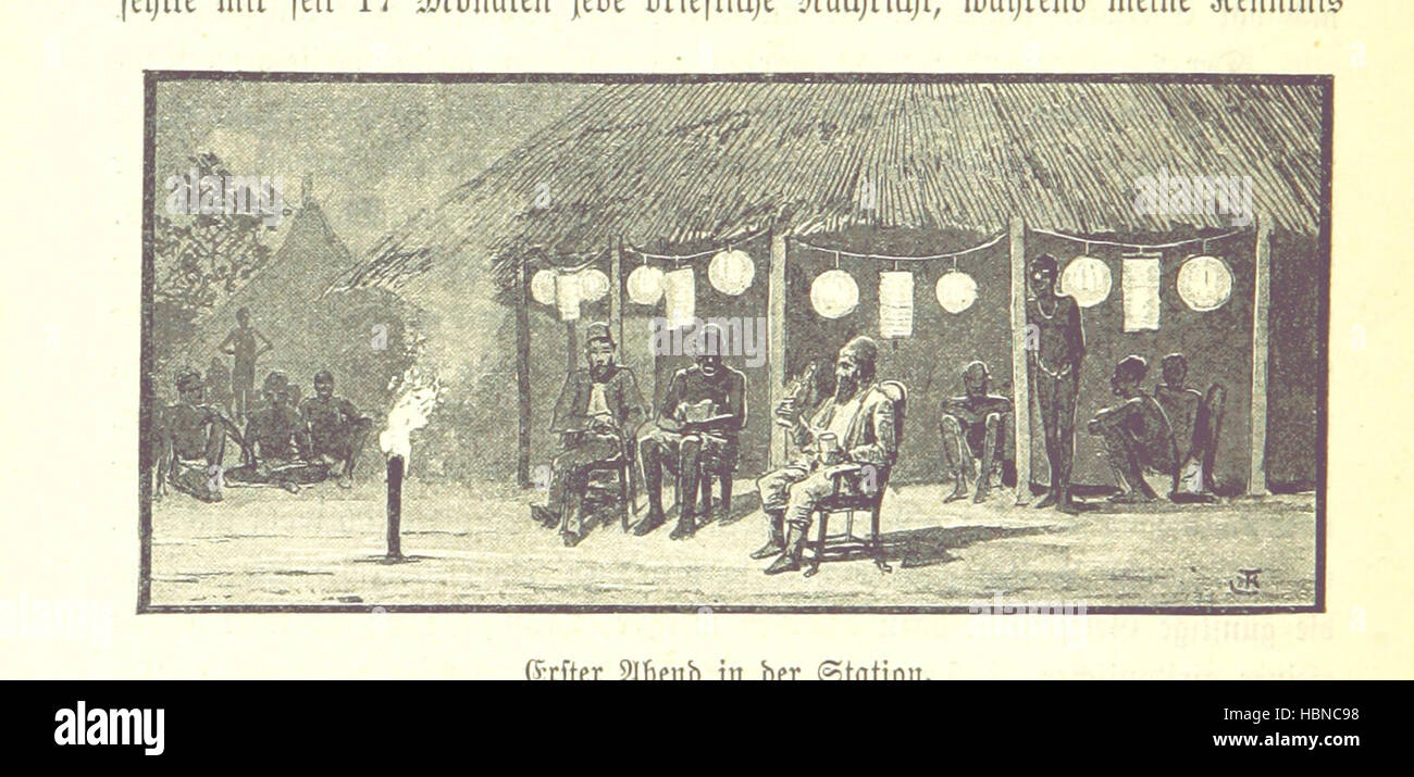 Immagine presa da pagina 202 di 'Dr. Wilh. La Junker Reisen in Afrika 1875-1886. Nach seinen Tagebüchern unter der Mitwirkung von R. Buchta herausgegeben von dem Reisenden ... Mit ... Original-Illustrationen, etc' immagine presa da pagina 202 di 'Dr Wilh Junker's Reisen Foto Stock