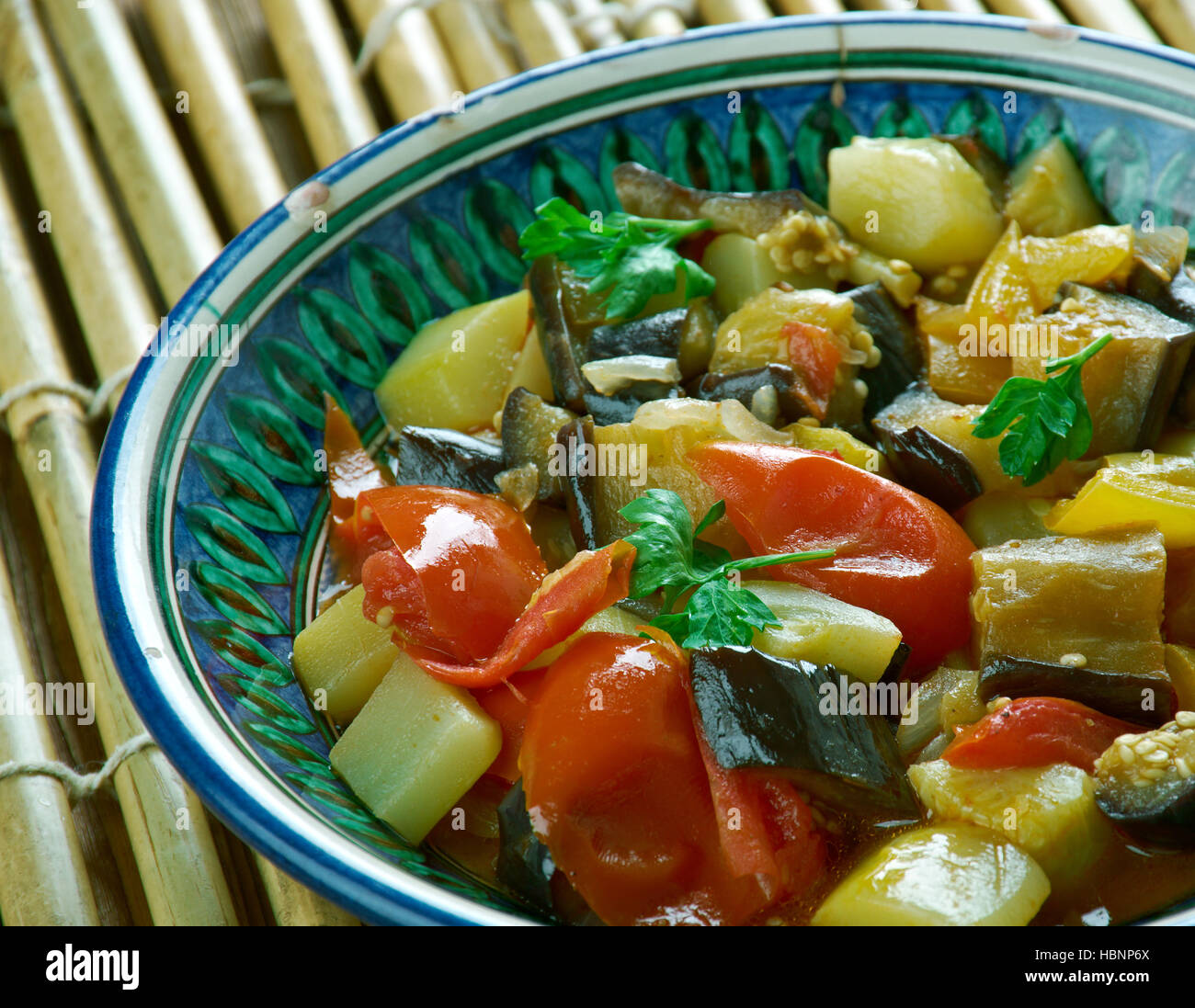 Indian verdure fritte Foto Stock