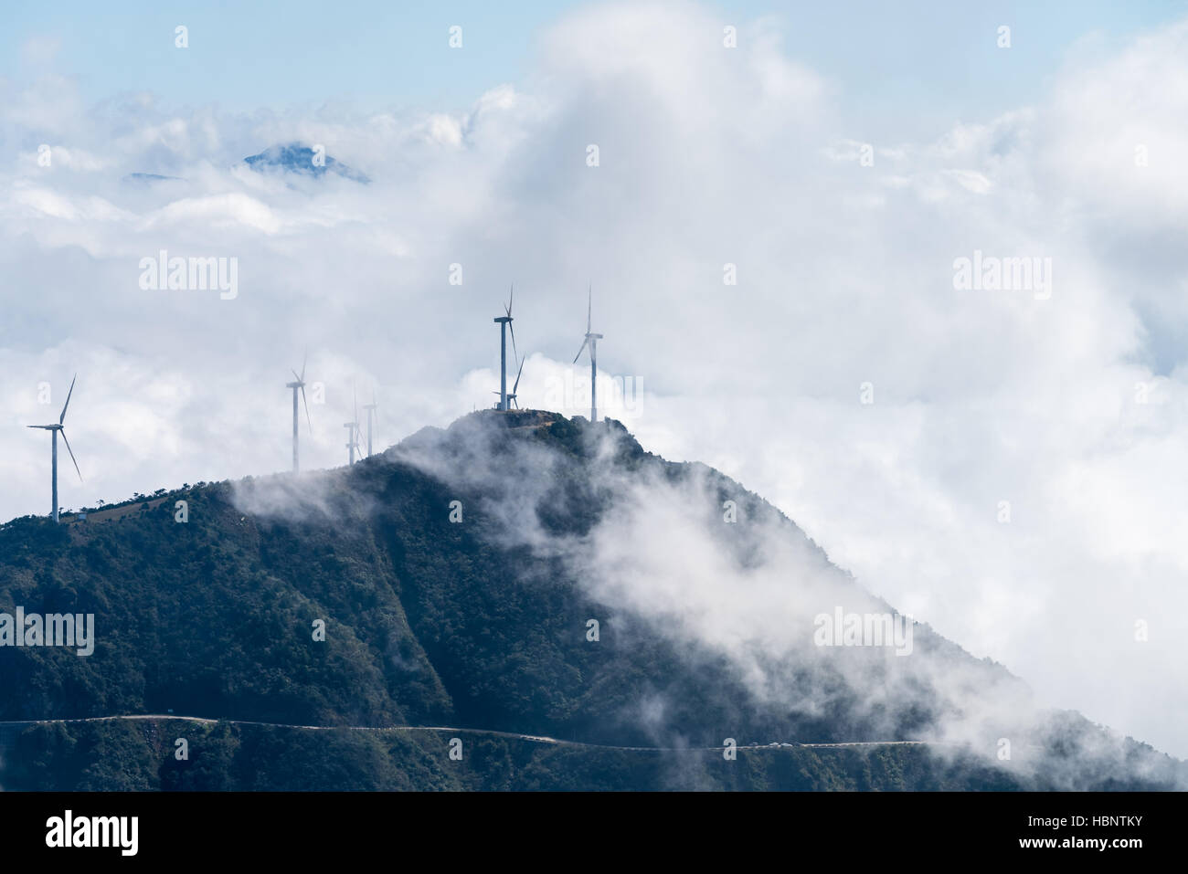 Navigazione wind farm Foto Stock