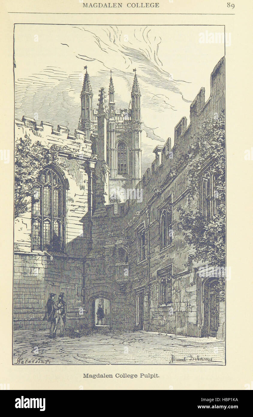 Immagine presa da pagina 107 di 'pittorica storico e spettegolare Guida alla Oxford ... Sesta edizione riveduta, ampliato e migliorato ... Rivisto da Herbert Hurst. [Con piastre.]' immagine presa da pagina 107 di 'pittorica storico e Foto Stock