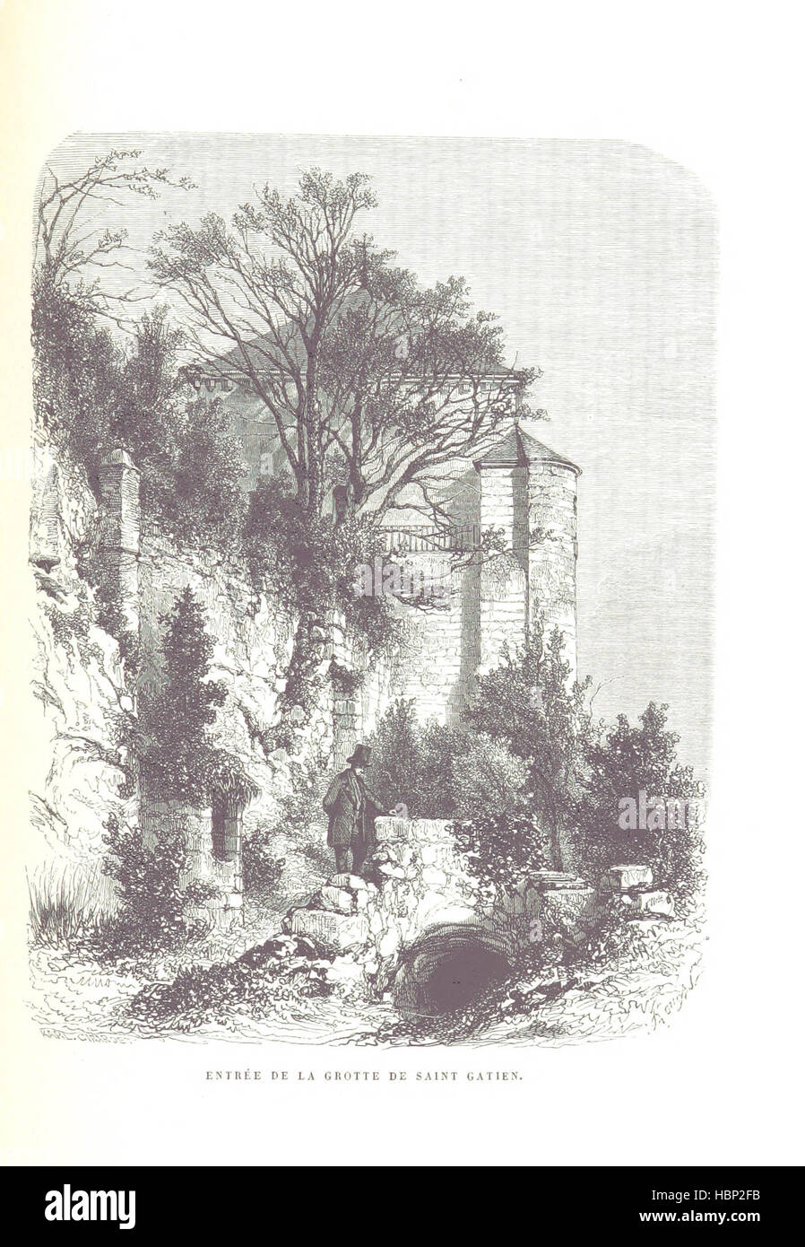 Immagine presa da pagina 197 di "promenades pittoresques en Touraine. Histoire, légendes, monumenti, paysages ... Incisioni ... d'après Karl Girardet et Français, etc' immagine presa da pagina 197 di "promenades pittoresques en Touraine Foto Stock