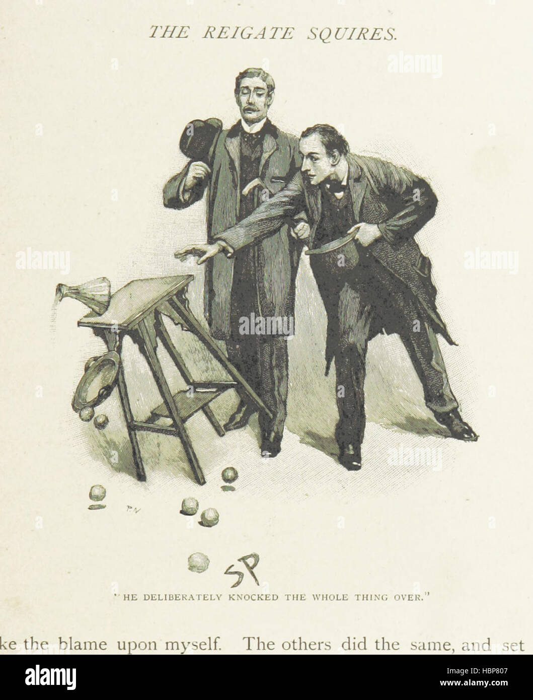 Questa pagina contiene illustrazioni delle memorie di Sherlock Holmes, che mostrano personaggi, scene del crimine, lavori investigativi, London Streets, interazioni sociali ed eventi narrativi. Foto Stock