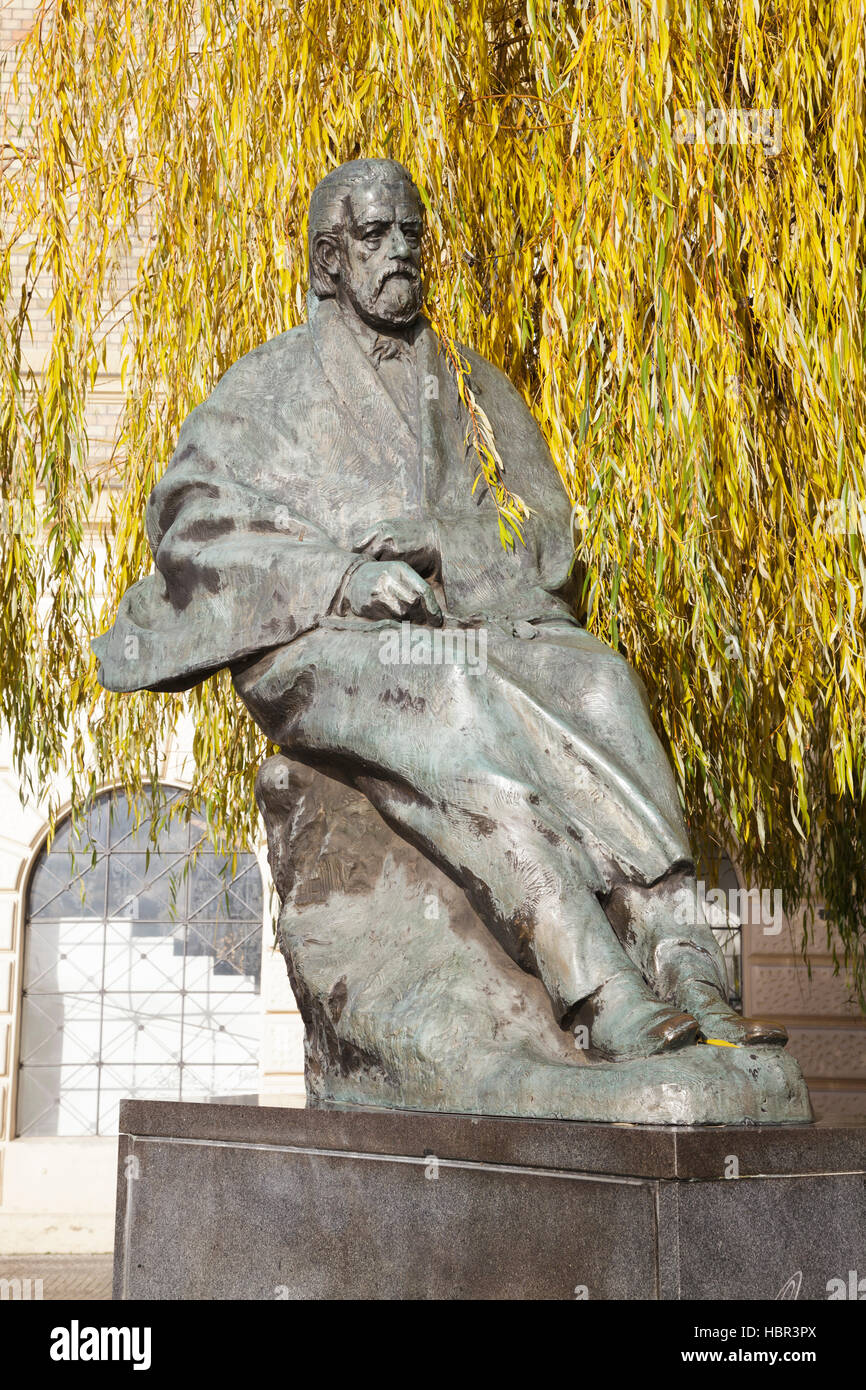 Bedřich Smetana statua, Praga, Repubblica Ceca Foto Stock