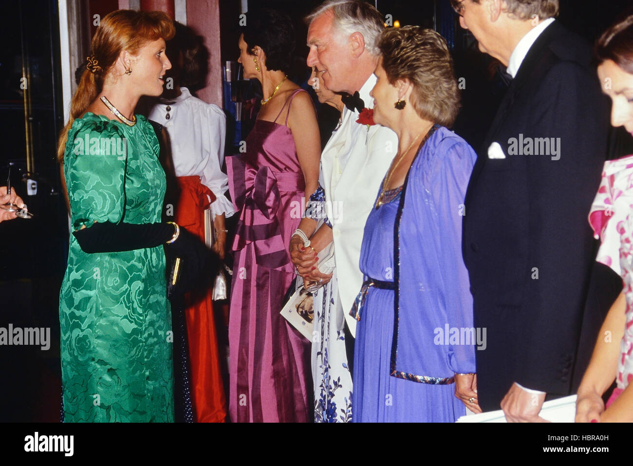 Sarah Ferguson 'Duchess of York' al primo posto di qualsiasi cosa va da Cole Porter. Prince Edward Theatre, Londra.1989 Foto Stock