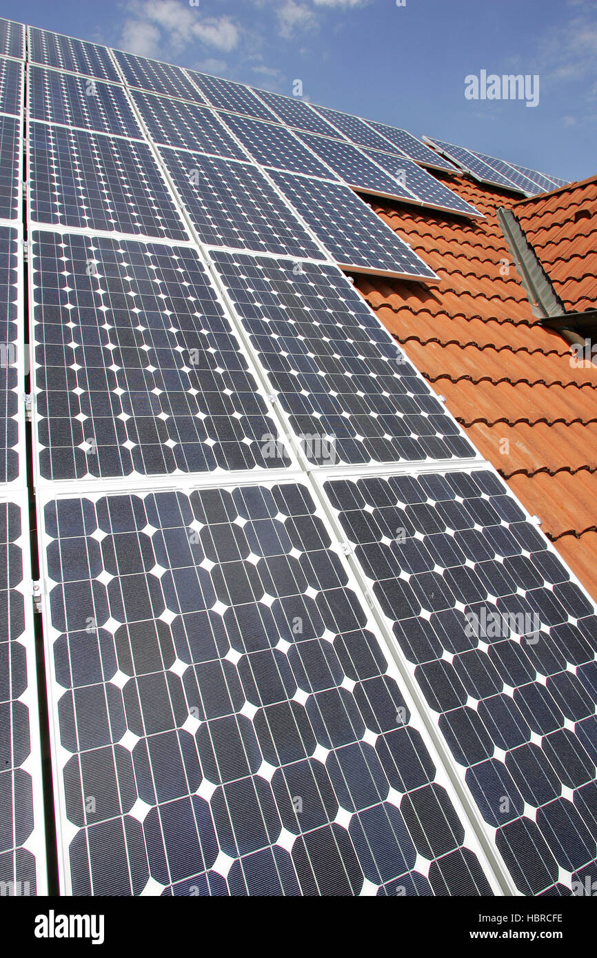 Elettricità solare Foto Stock