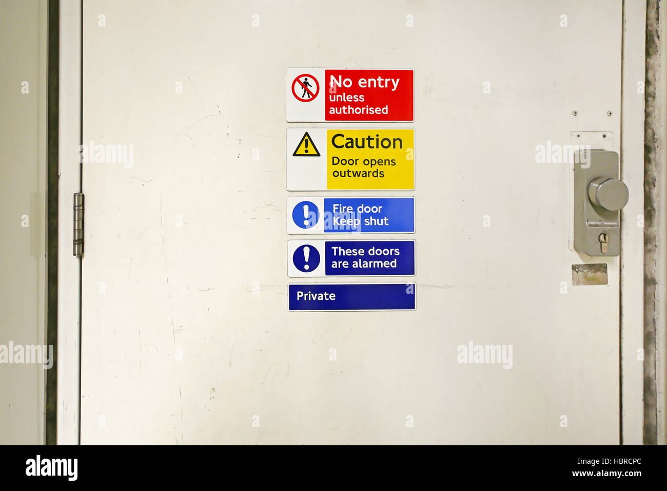 Nessuna voce segno della porta Foto Stock