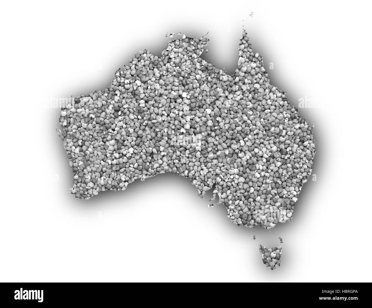 Mappa di Australia Foto Stock