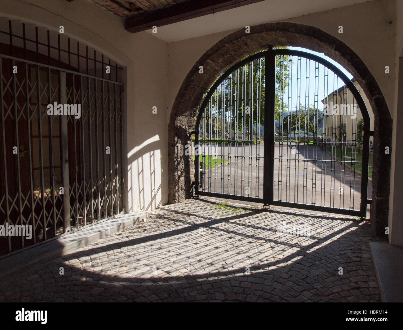 Gate, monastero Weingarten (Württemberg) Foto Stock
