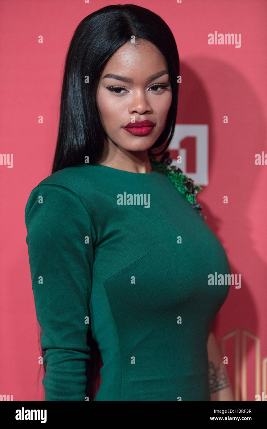 Teyana Taylor arriva a VH1 Dive di vacanza: Unsilent notte Foto Stock