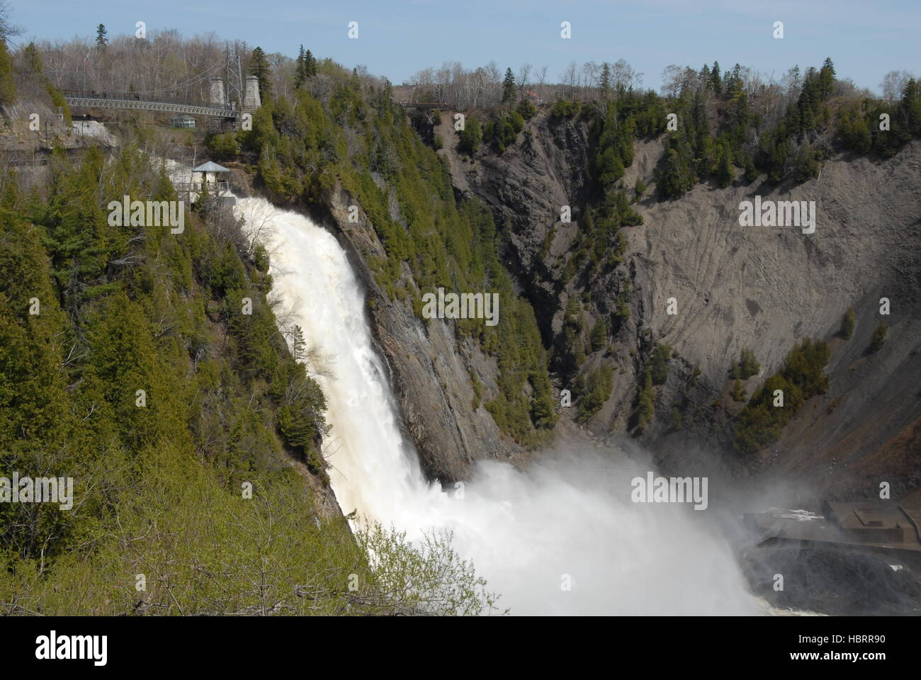 Montmorency Falls in Quebec Foto Stock