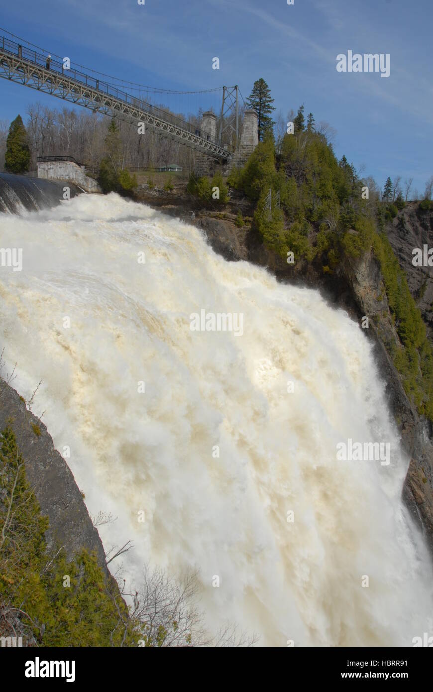 Montmorency Falls in Quebec Foto Stock